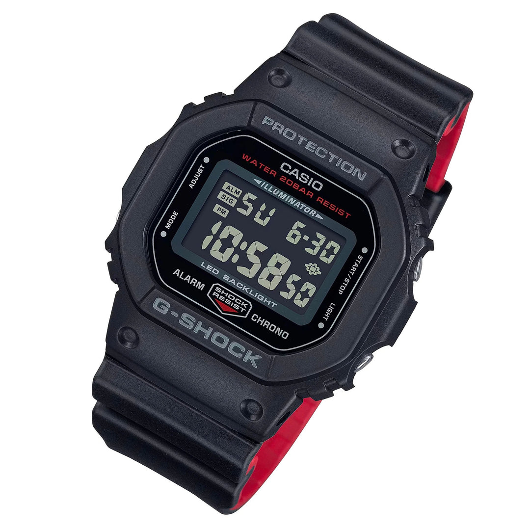 Casio G-SHOCK Resin Black Dial Digital Men's Watch - DW5600UHR-1D