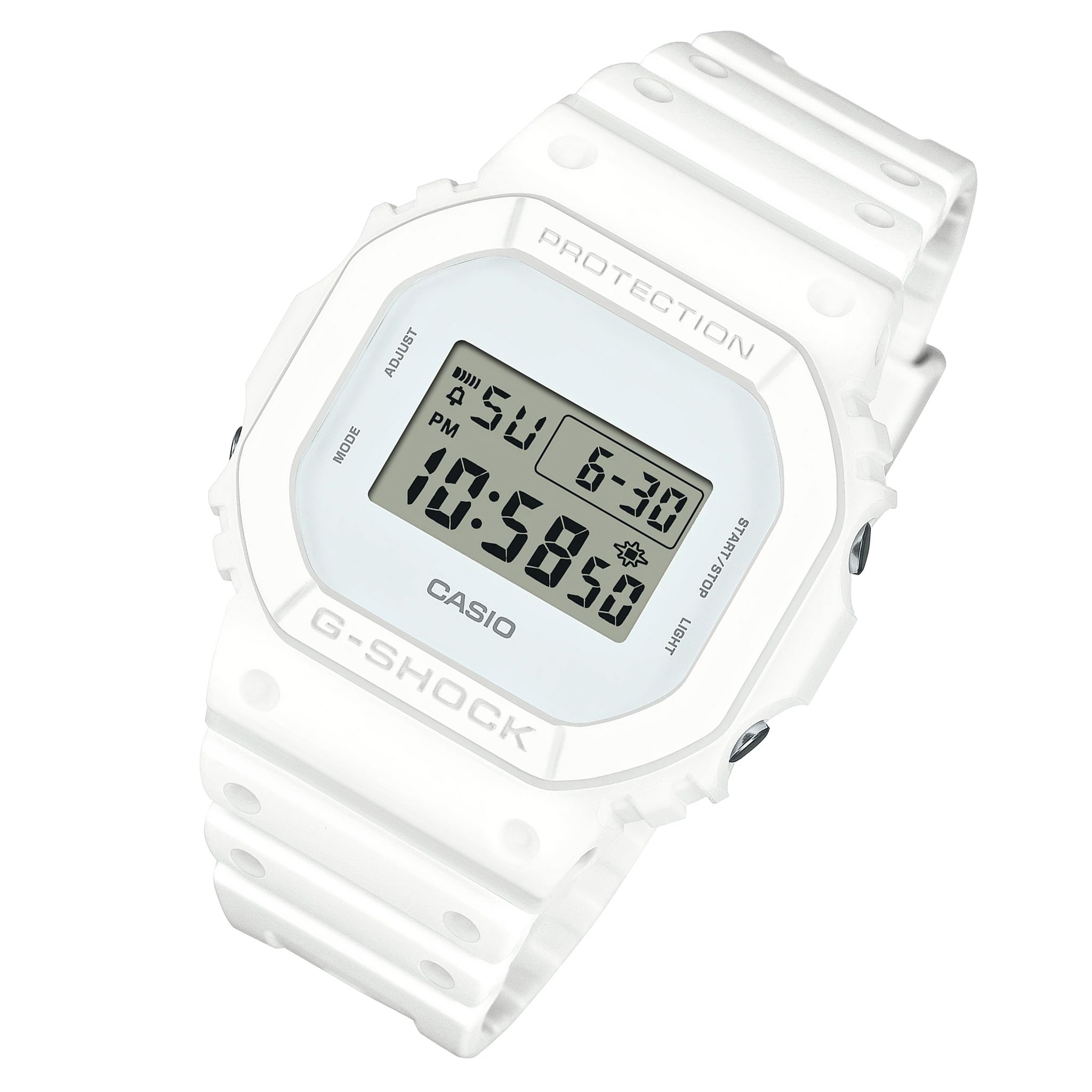 Casio G-SHOCK White Resin Digital Multi-Function Men's Watch - DW5600WW-7D