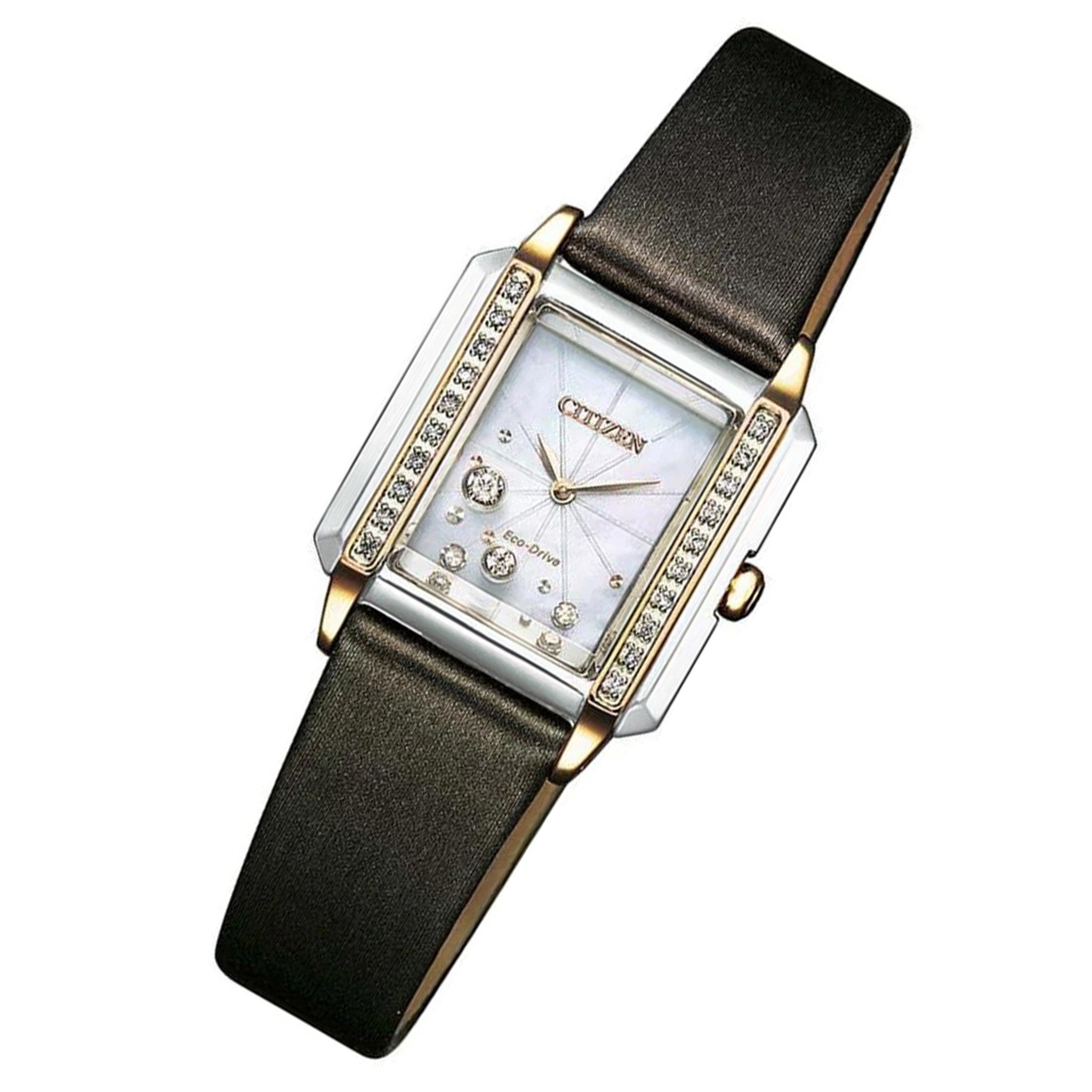 Citizen Diamond Leather Eco-Drive Women's Watch - EG7068-16D