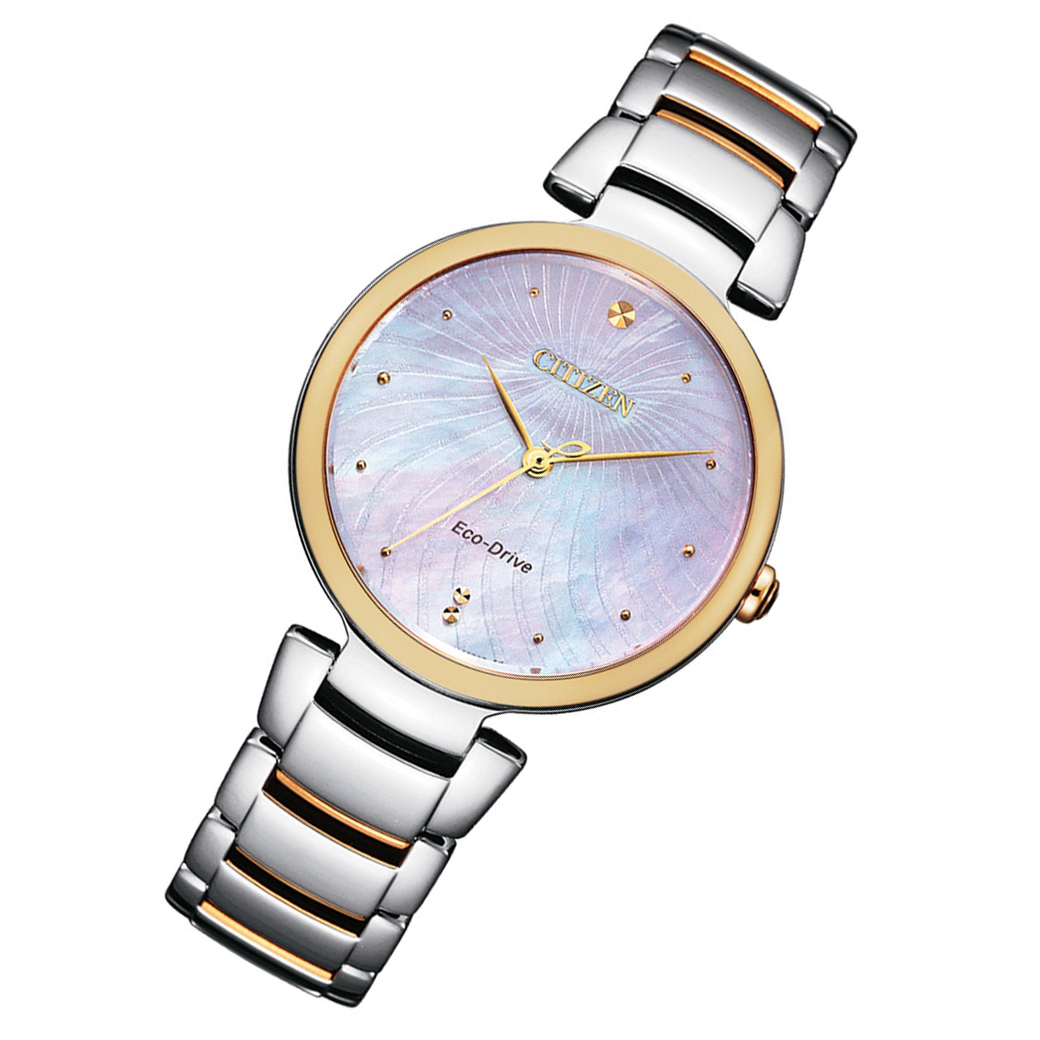 Citizen Eco-Drive Two-Tone Steel Solar Women's Watch - EM0854-89Y