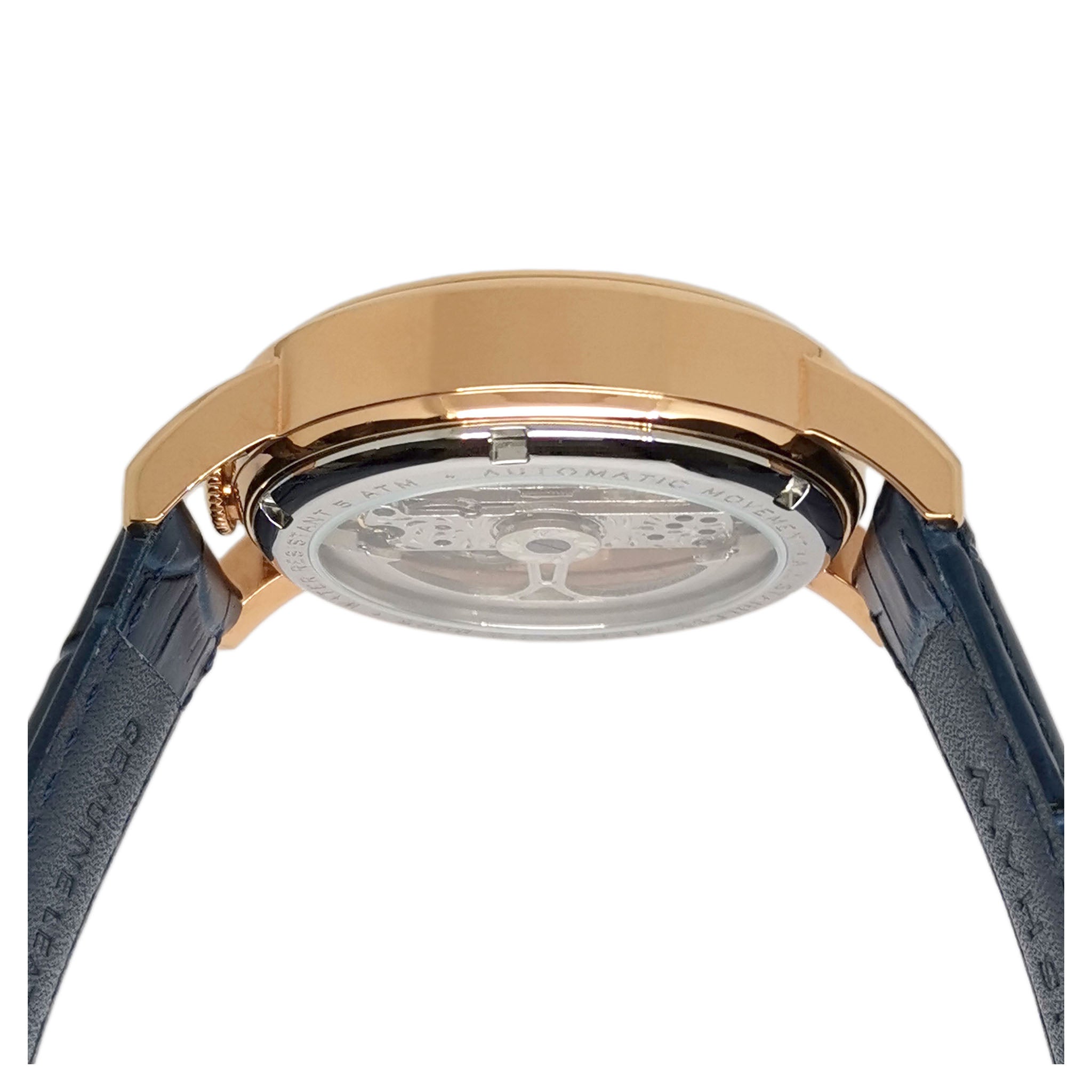 Earnshaw Blue Leather Men's Automatic Watch - ES-8225-06