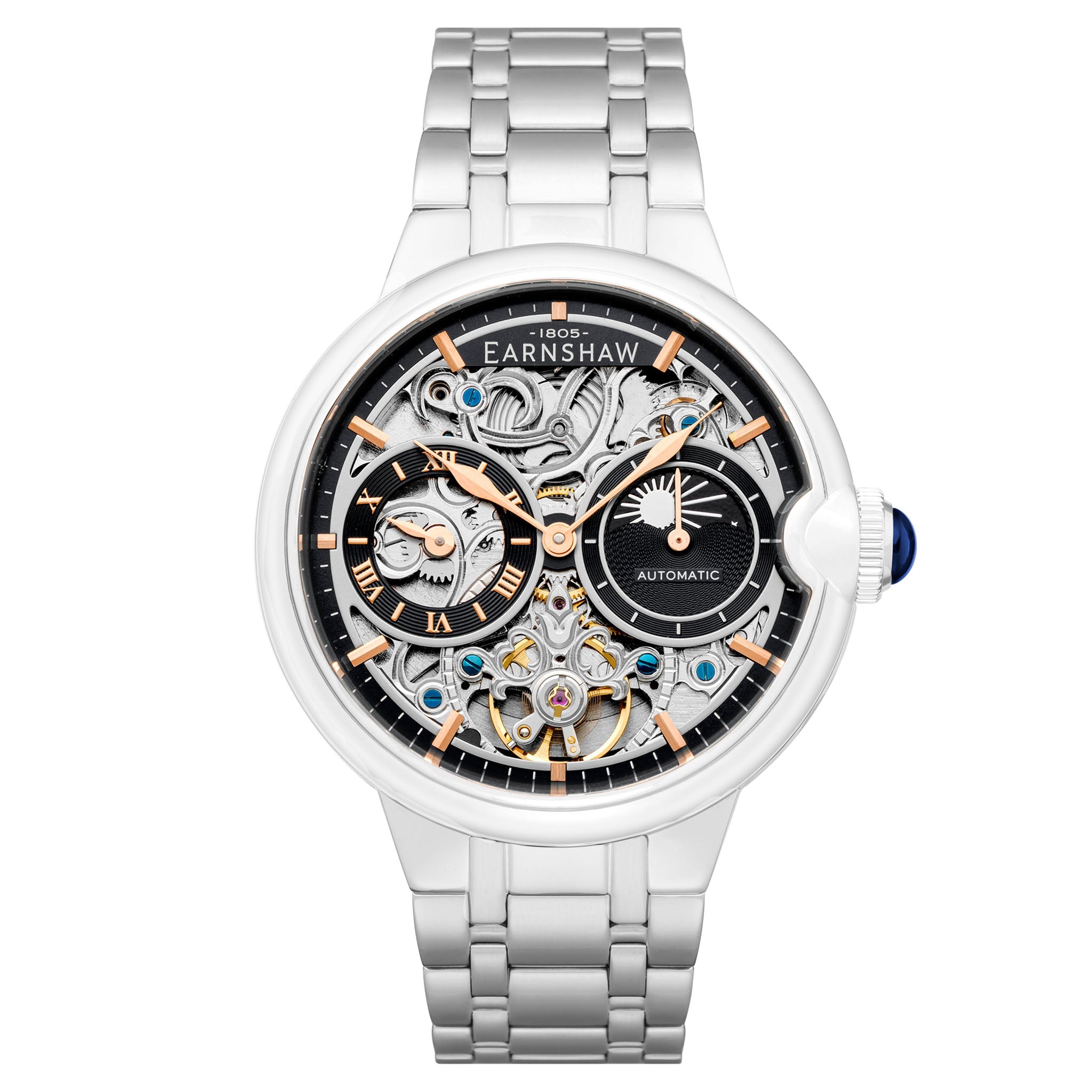 Earnshaw Stainless Steel Silver Stainless Steel Men's Watch - ES-8242-22