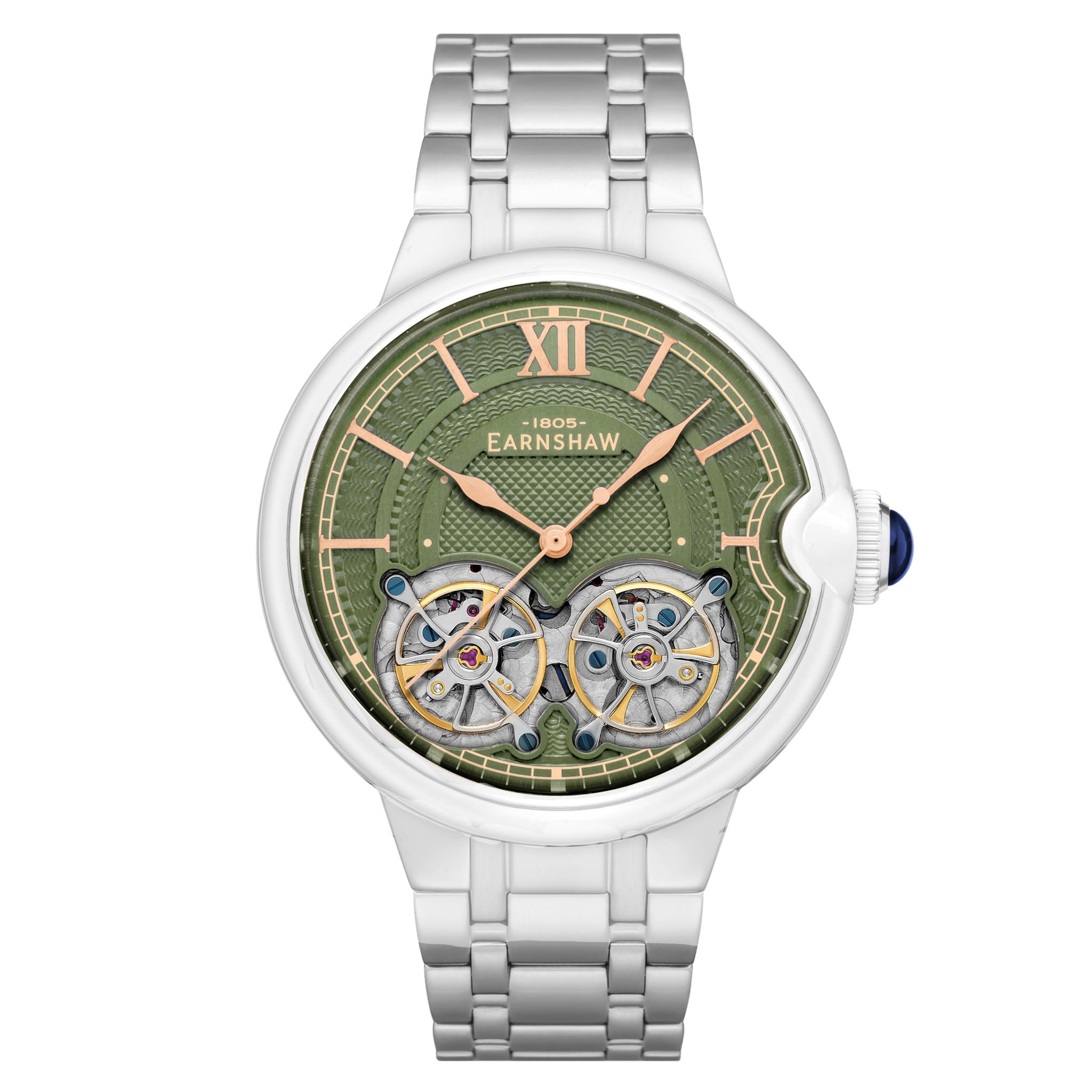 Earnshaw Stainless Steel Silver Stainless Steel Men's Watch - ES-8266-77