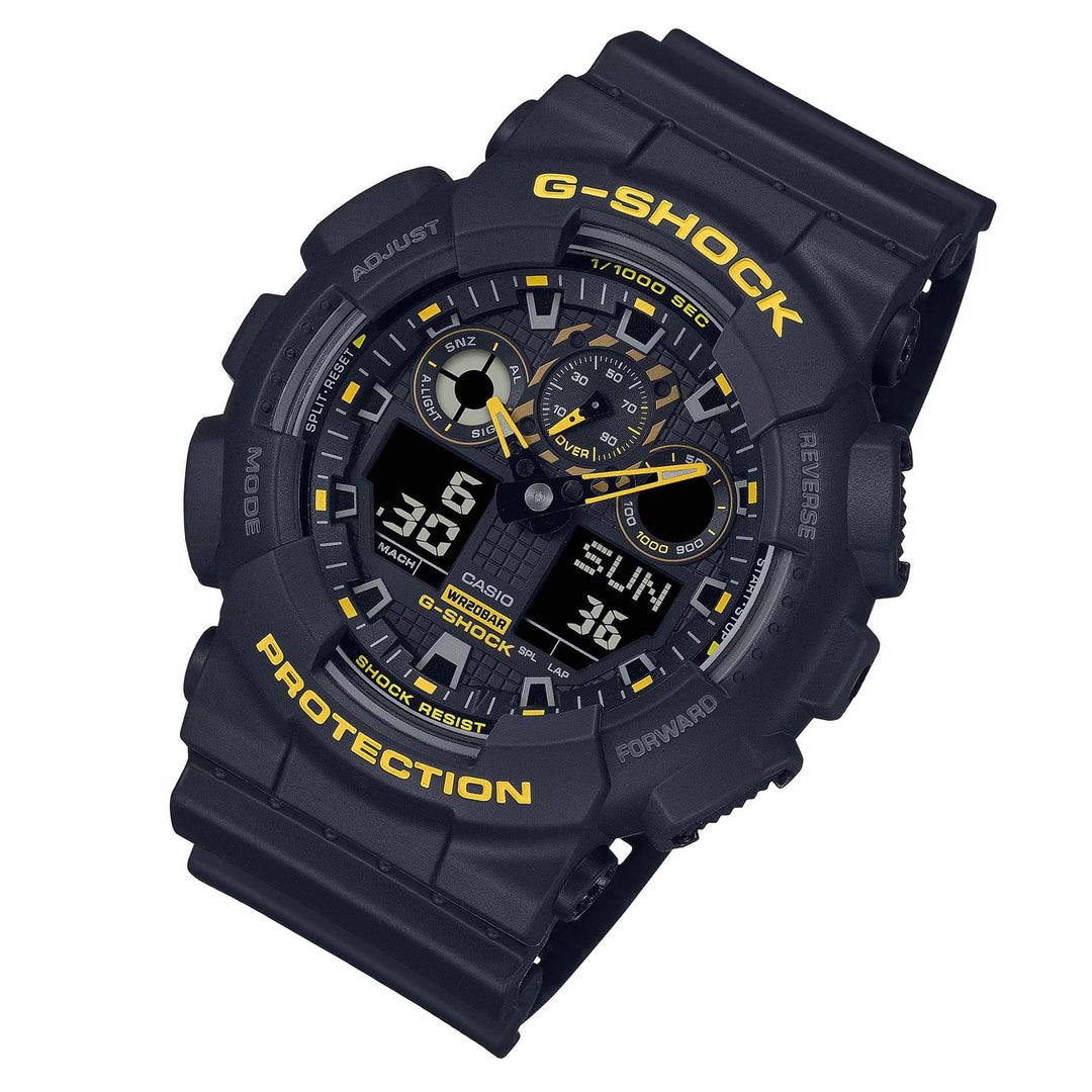 Casio G-SHOCK Black Resin Analogue-Digital Men's Watch - GA100CY-1A