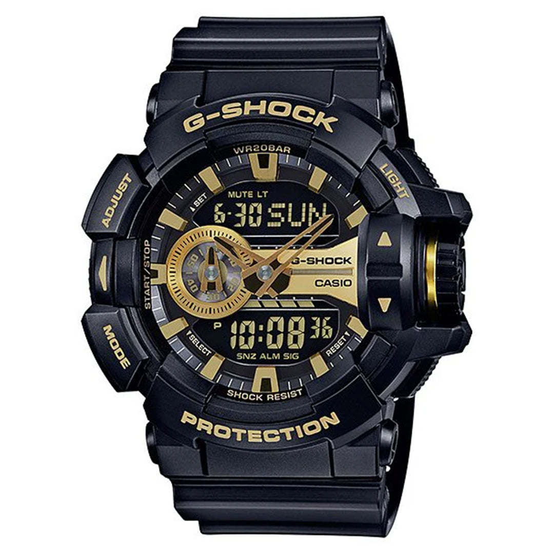 Casio G-SHOCK Black Resin Analogue-Digital Men's Chronograph Watch - GA400GB-1A9