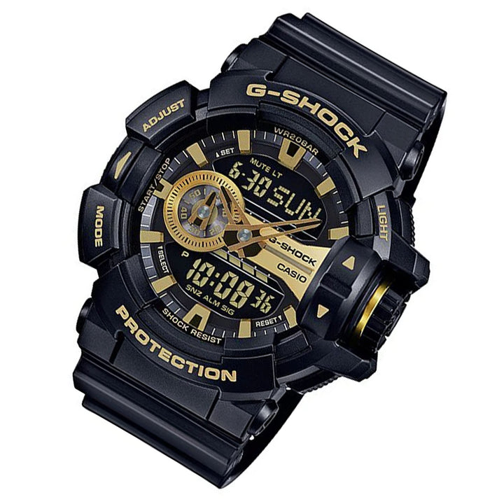 Casio G-SHOCK Black Resin Analogue-Digital Men's Chronograph Watch - GA400GB-1A9