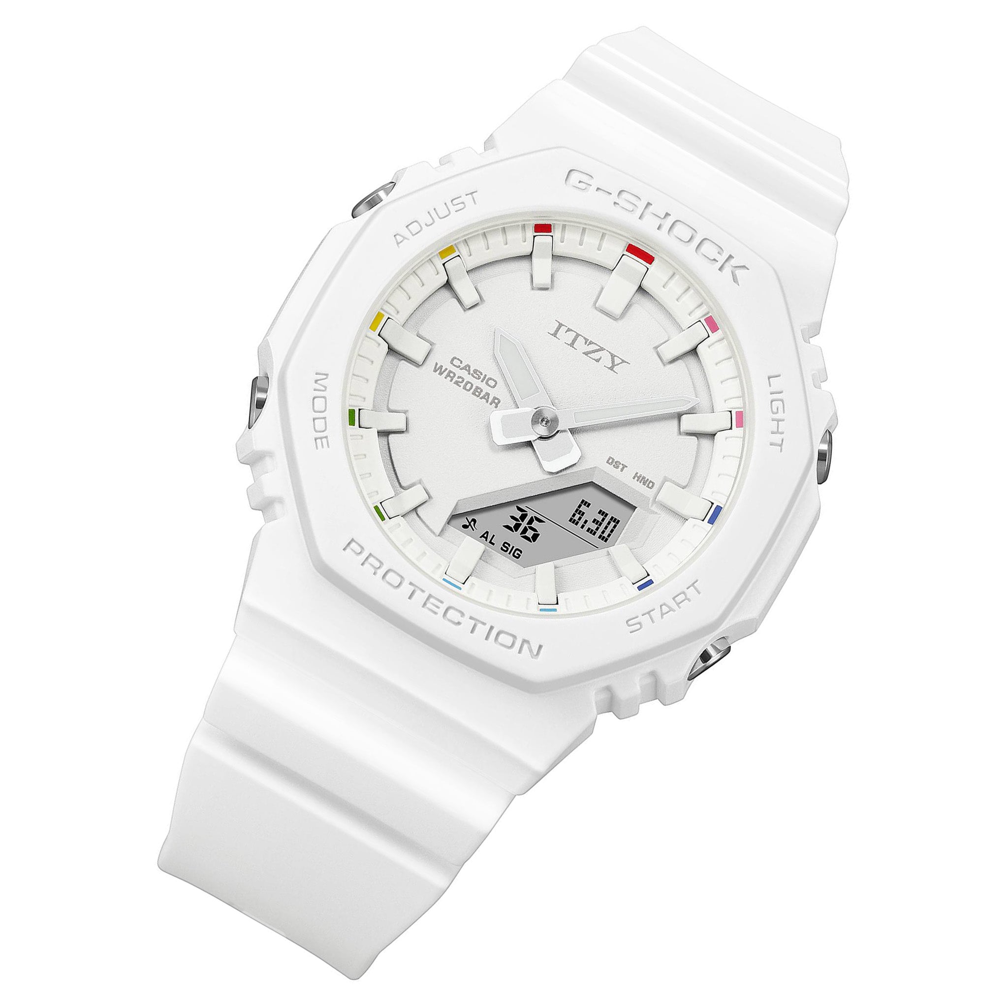 Casio G-SHOCK White Resin Digital-Analogue Women's Watch - GMAP2100IT-7A
