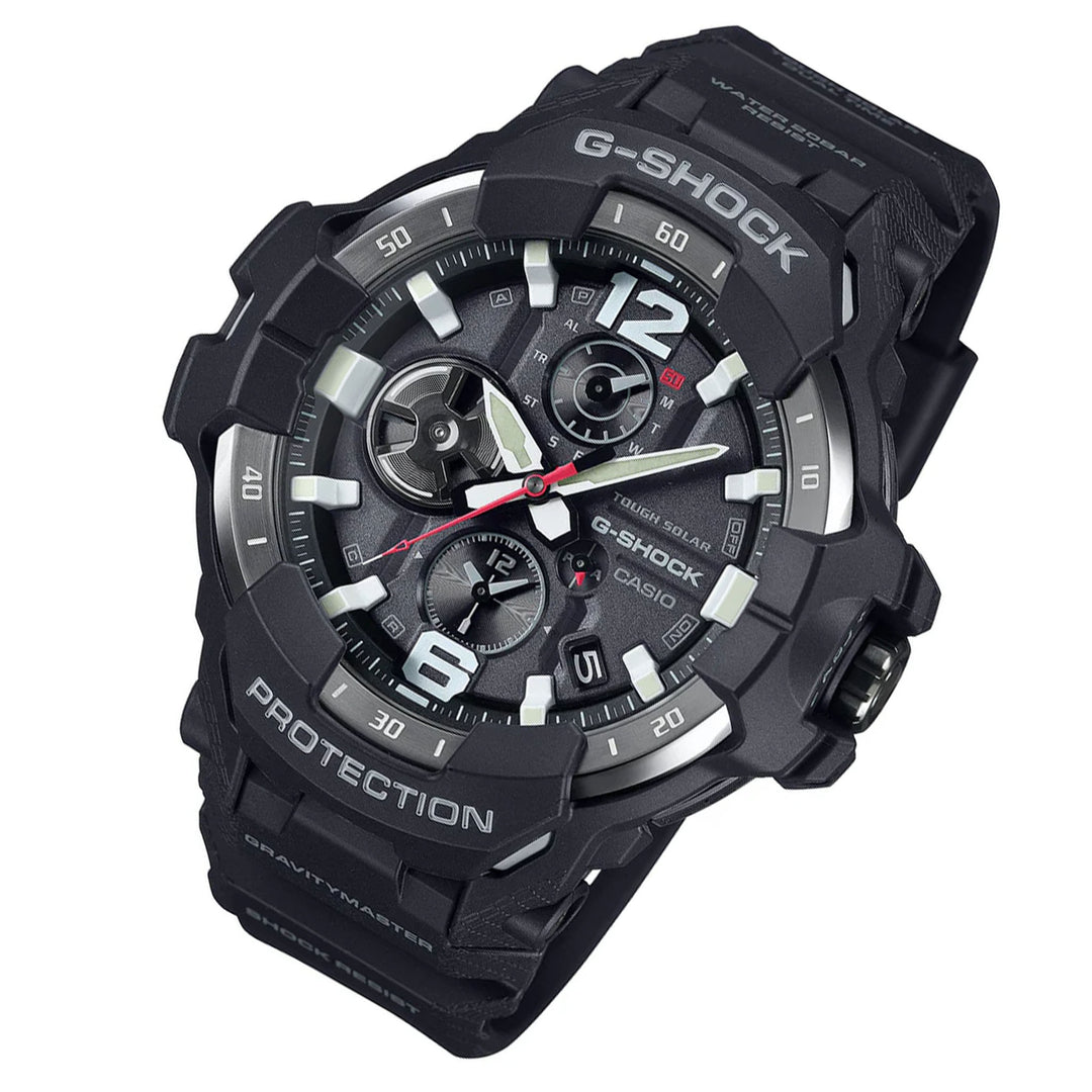 Casio G-SHOCK Resin Black Dial Men's Multi-Function Solar Watch - GRB300-1A