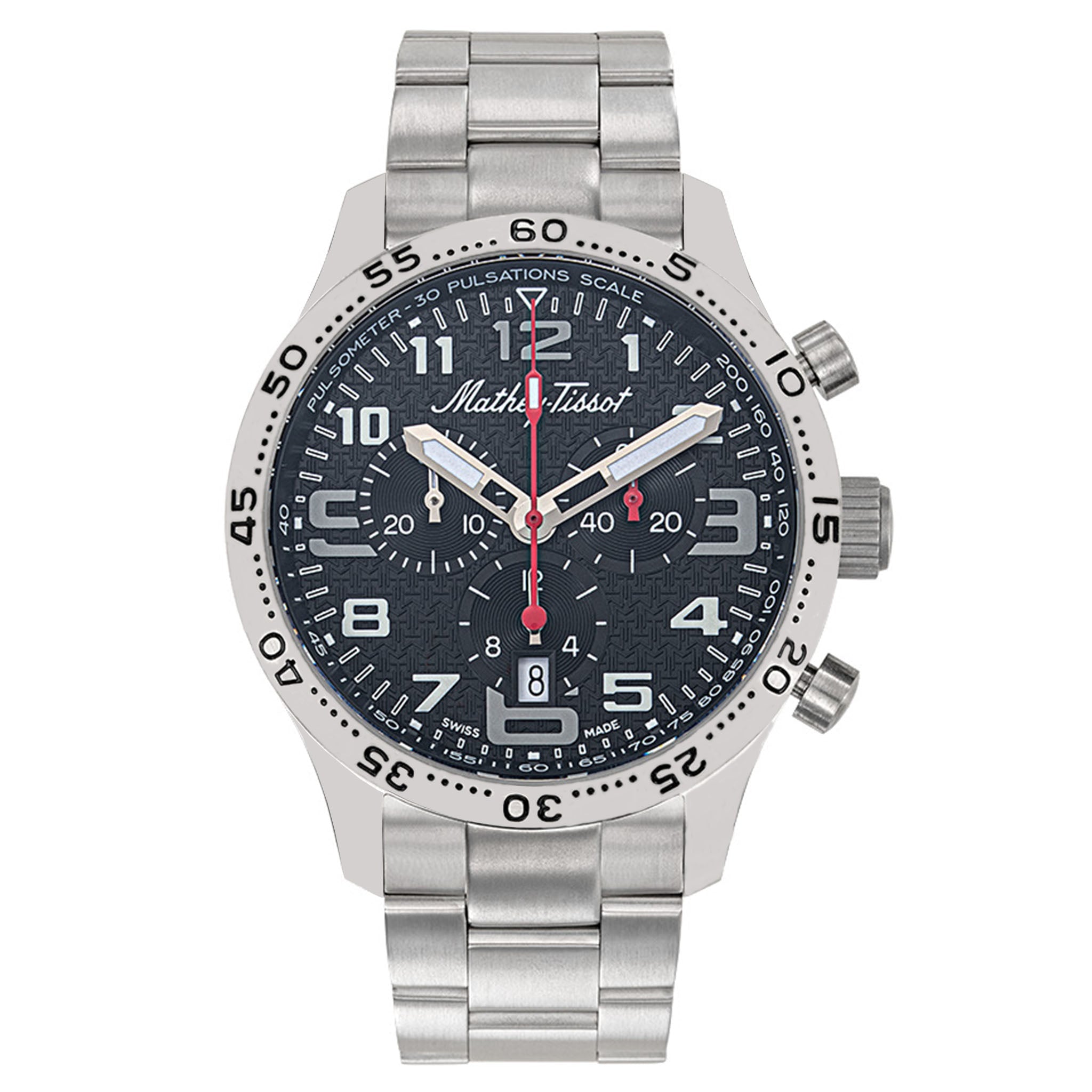 Mathey-Tissot Silver Titanium Men's Watch - H1821CHT1