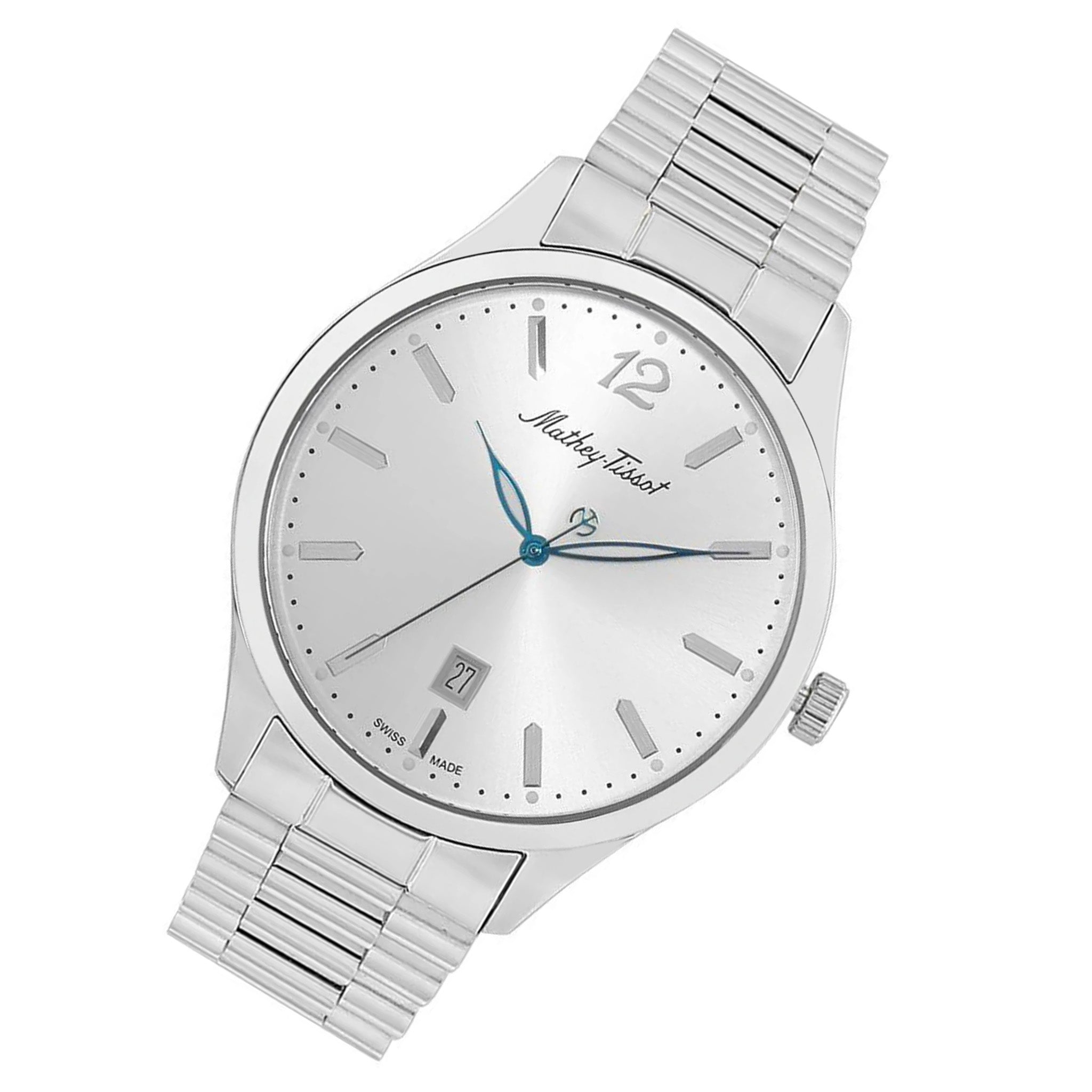 Mathey-Tissot Urban Metal Silver Dial Swiss Made Men's Watch - H411MAS
