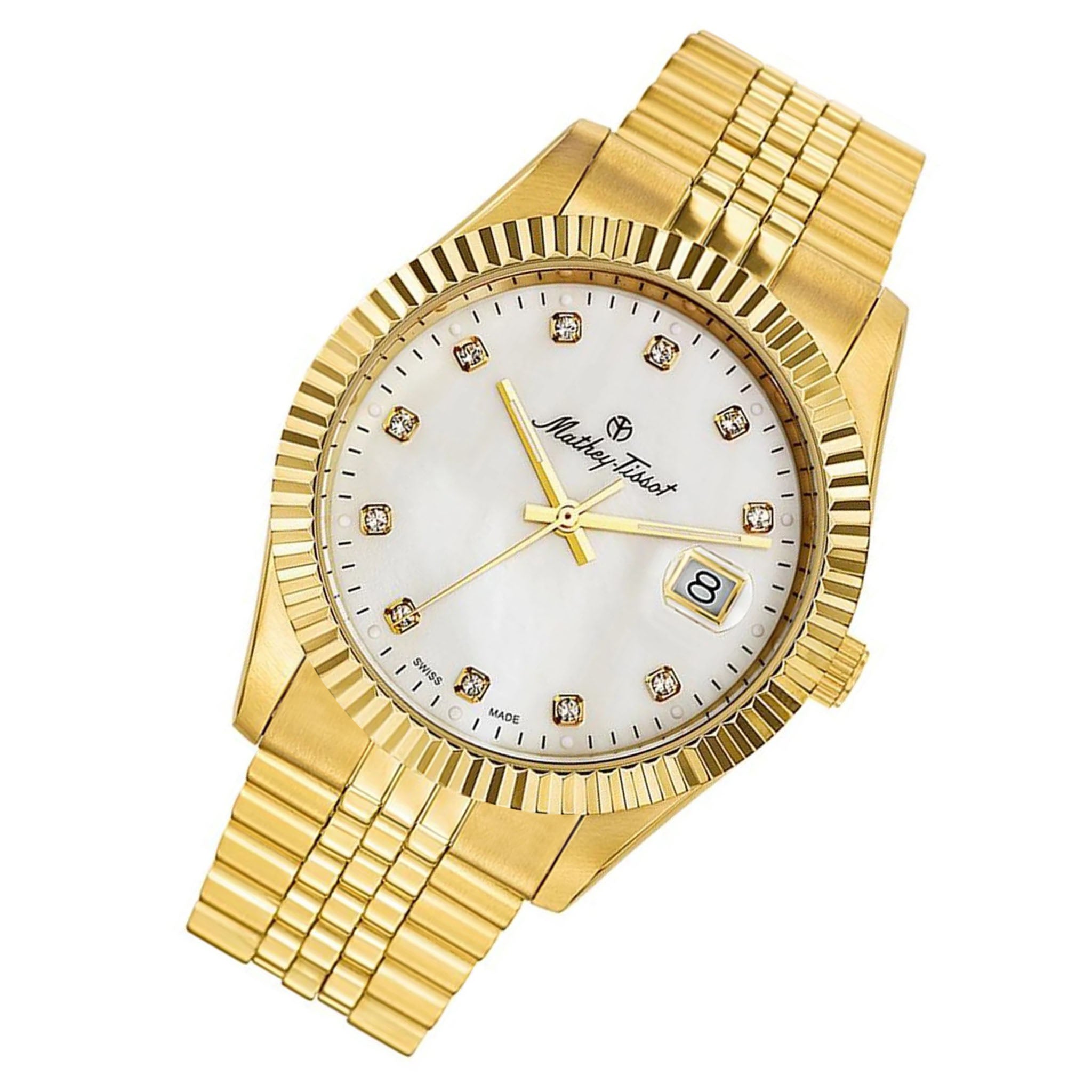 Mathey-Tissot Mathy II Stainless Steel White Dial Swiss Made Men's Watch - H710PI