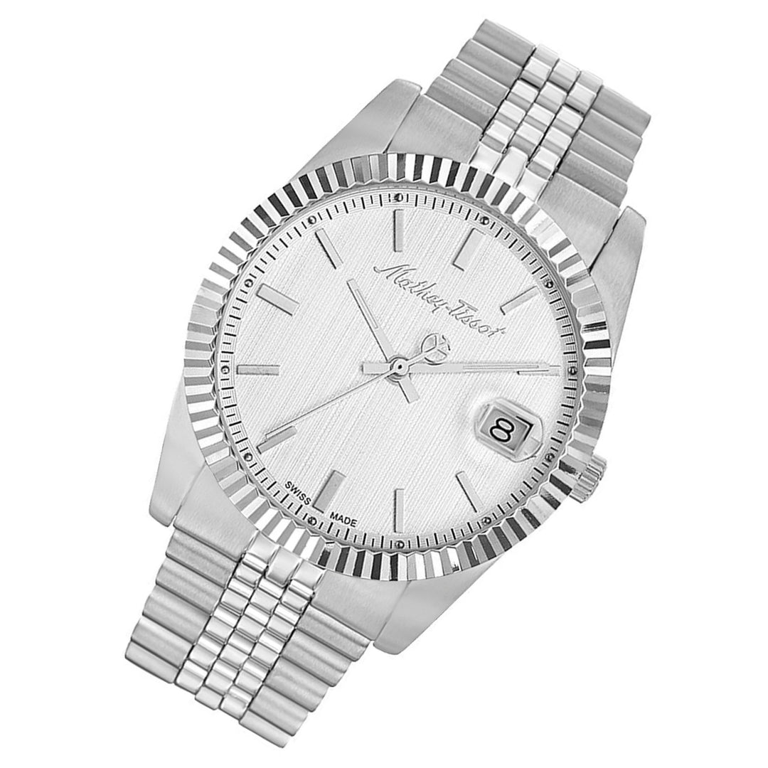 Mathey-Tissot Mathy III Stainless Steel White Dial Men's Watch - H810AI