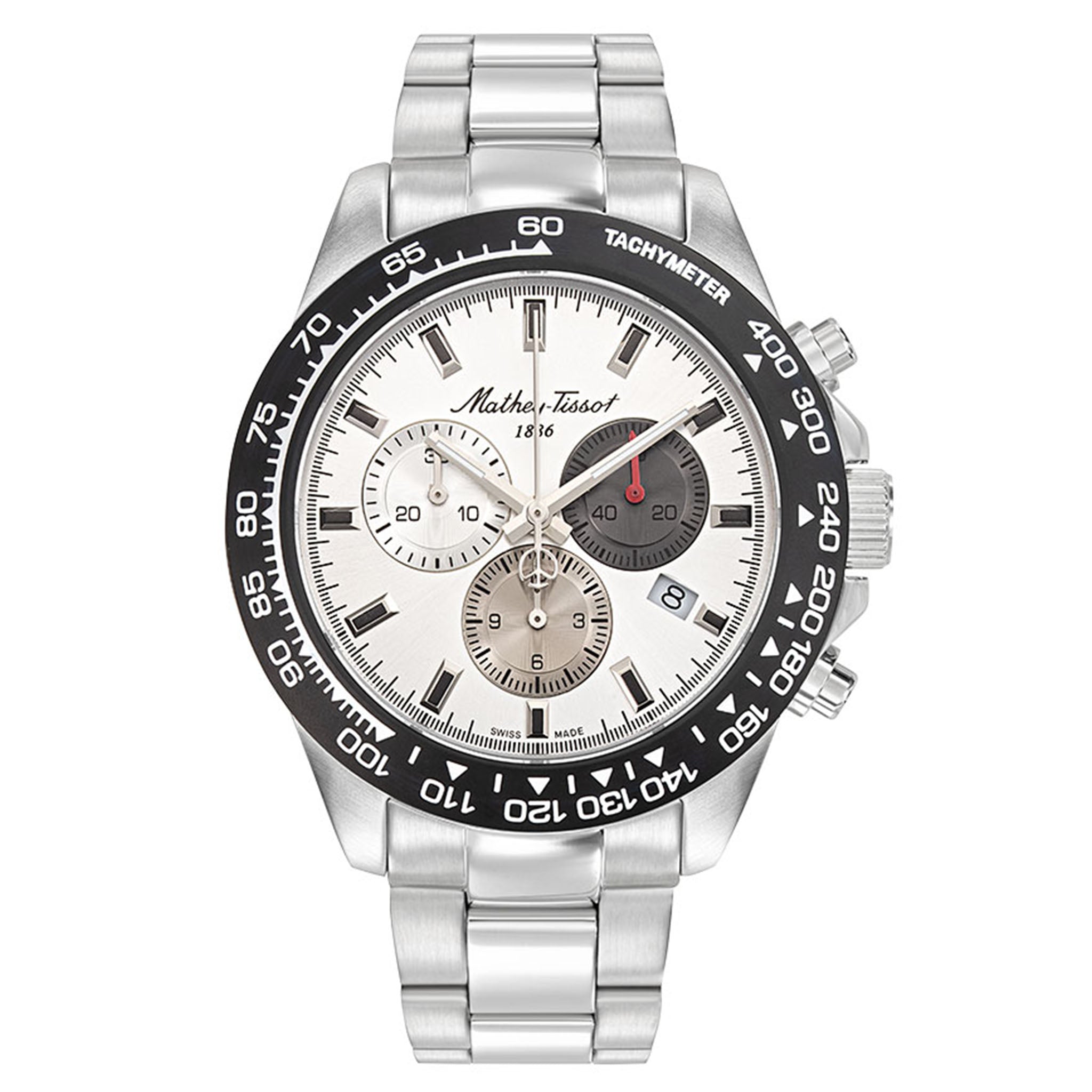 Mathey-Tissot Silver Stainless Steel 316L Men's Watch - H938CHAS