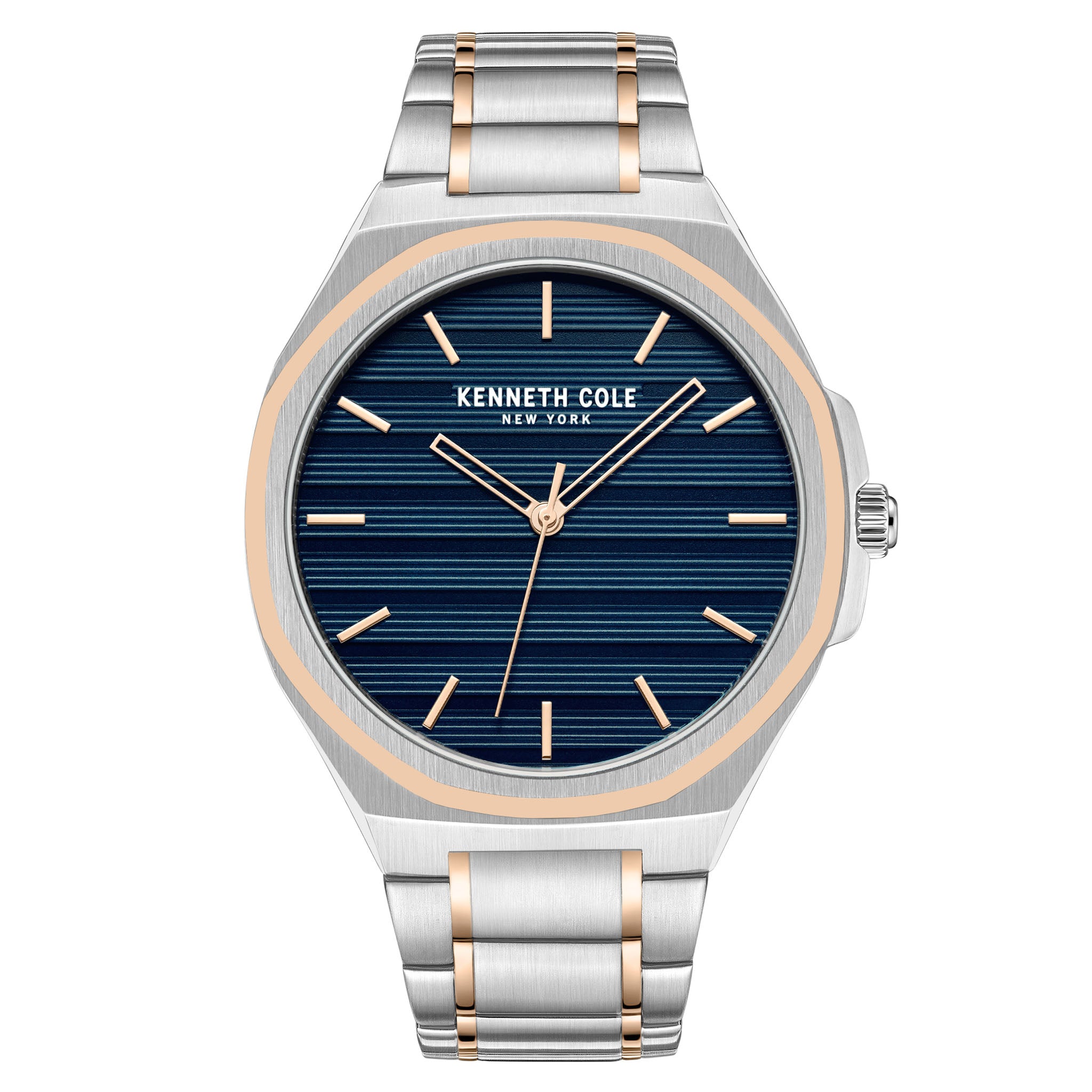 Kenneth Cole Stainless Steel Blue Dark Dial Stainless Steel Men's Watch - KCWGG0034506