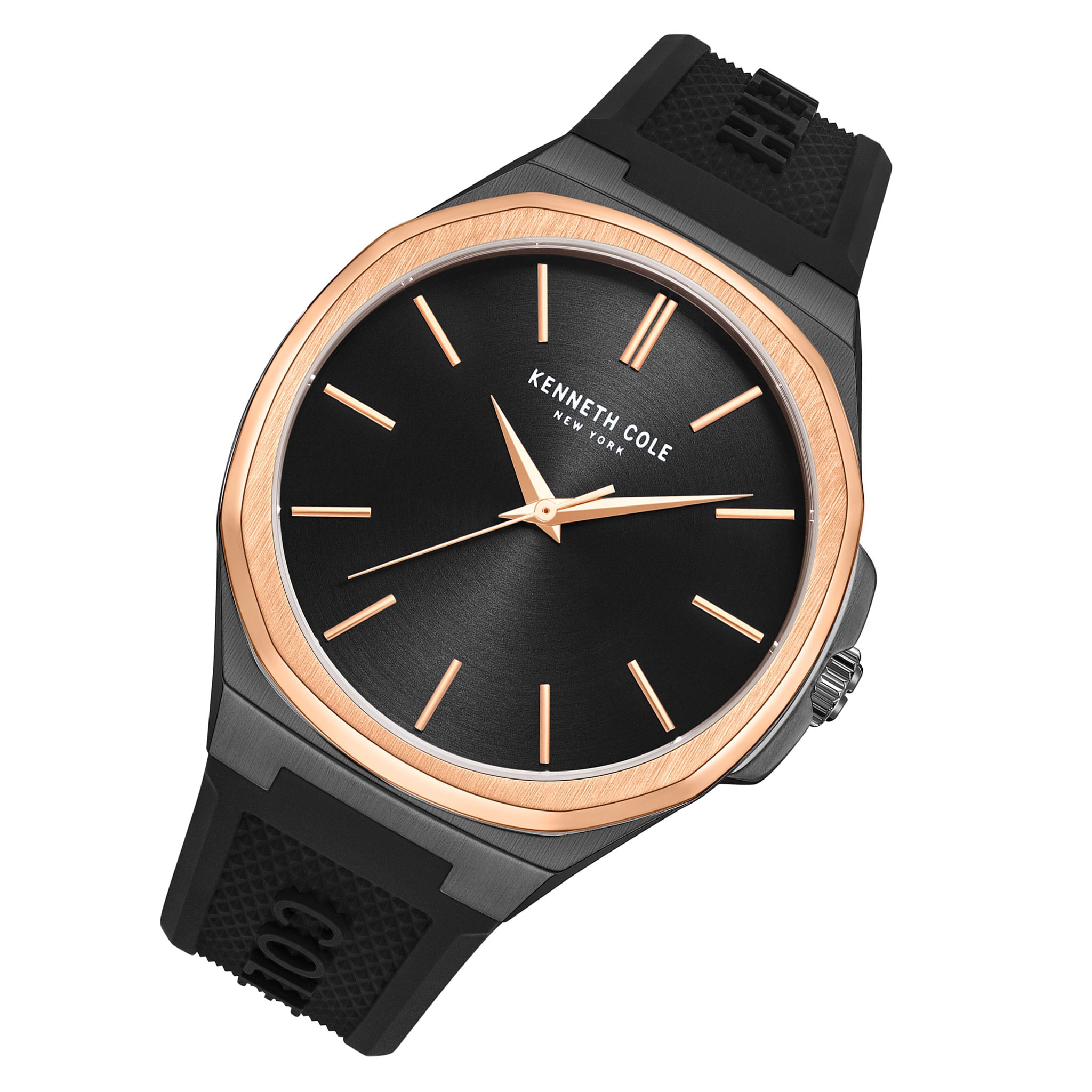 Kenneth Cole Silicone Black Men's Watch - KCWGM2233801