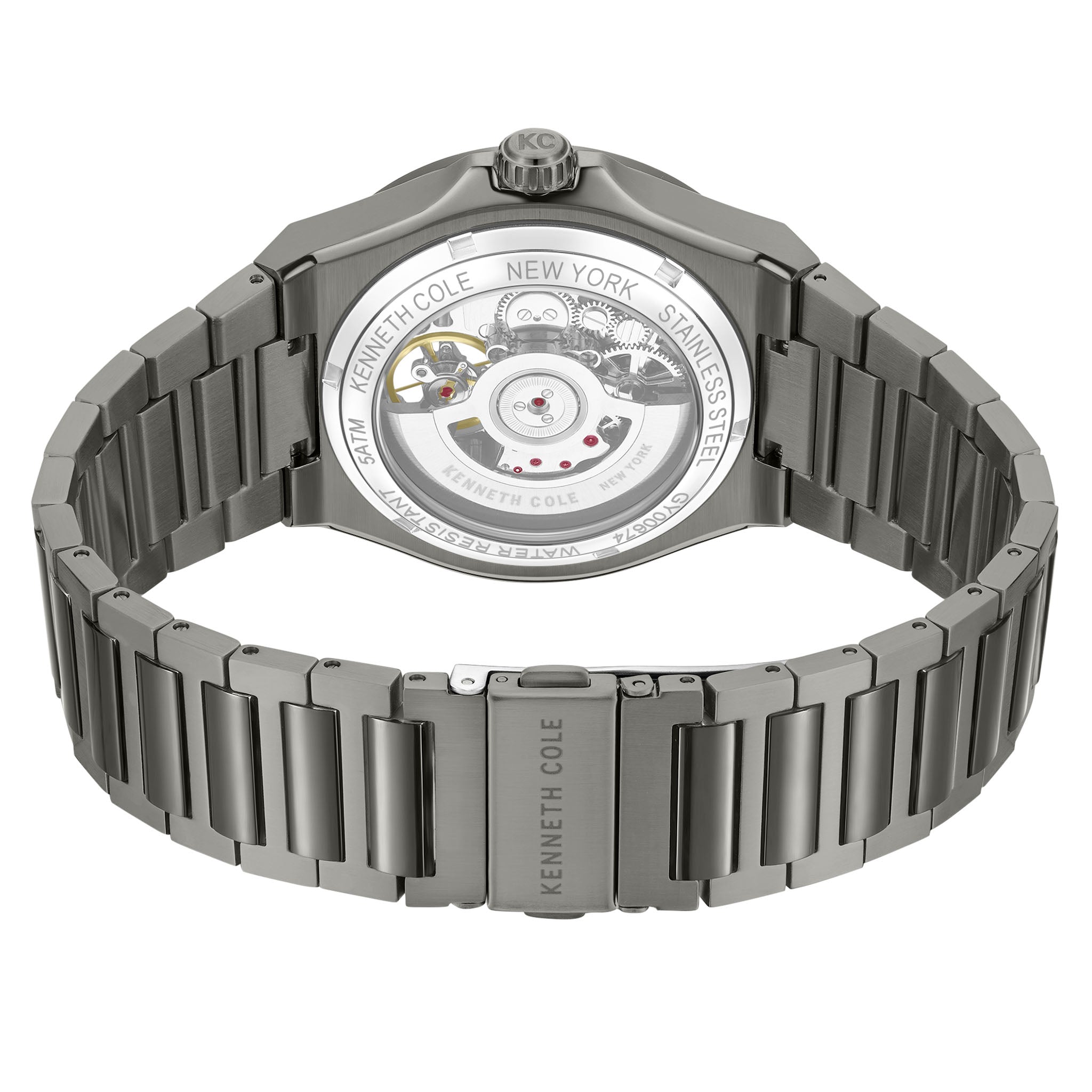 Kenneth Cole Stainless Steel Gun Dial Automatic Men's Watch - KCWGY0067403