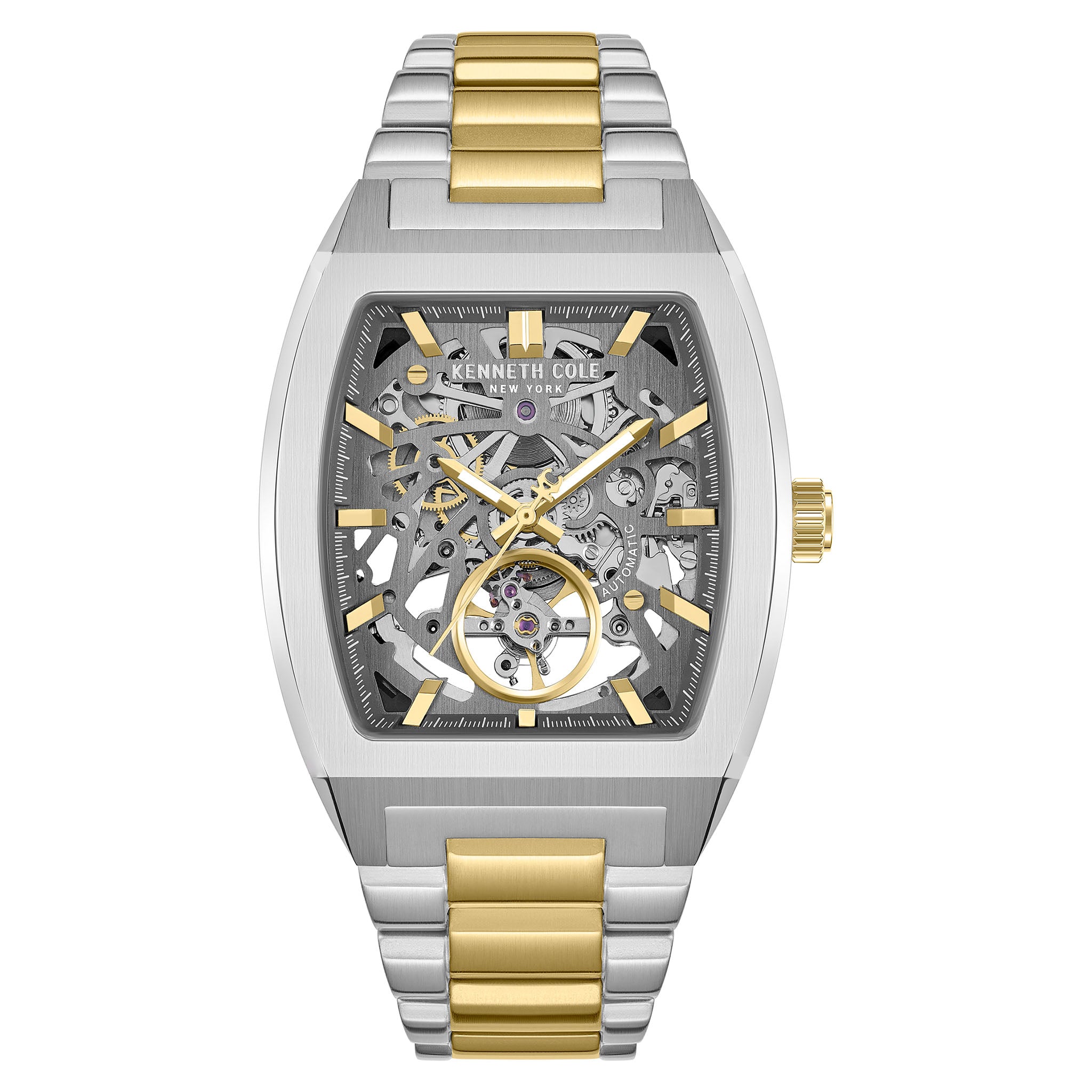 Kenneth Cole Stainless Steel Gun Dial Stainless Steel Automatic Men's Watch - KCWGY0077504