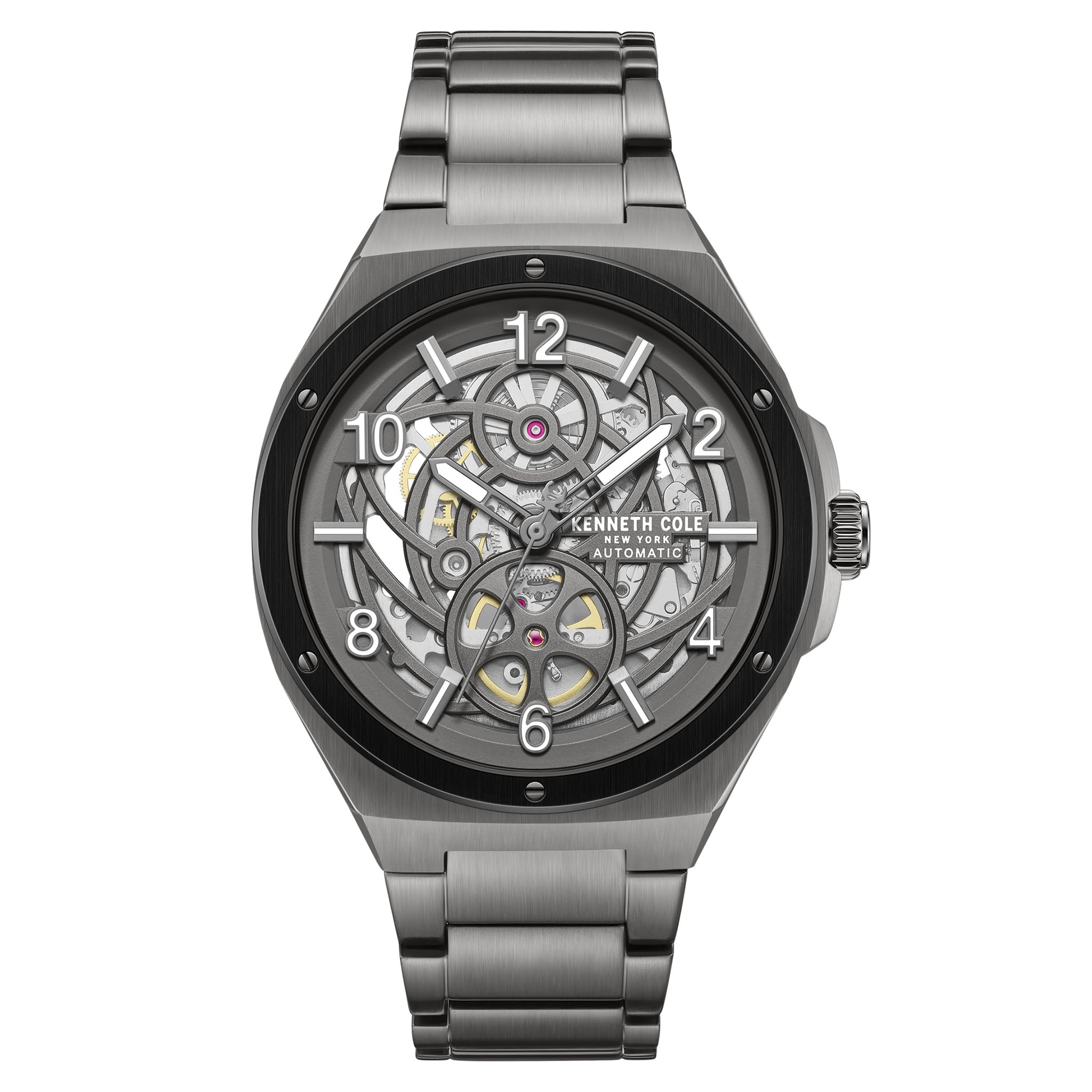 Kenneth Cole Stainless Steel Gun Dial Stainless Steel Automatic Men's Watch - KCWGY0089202