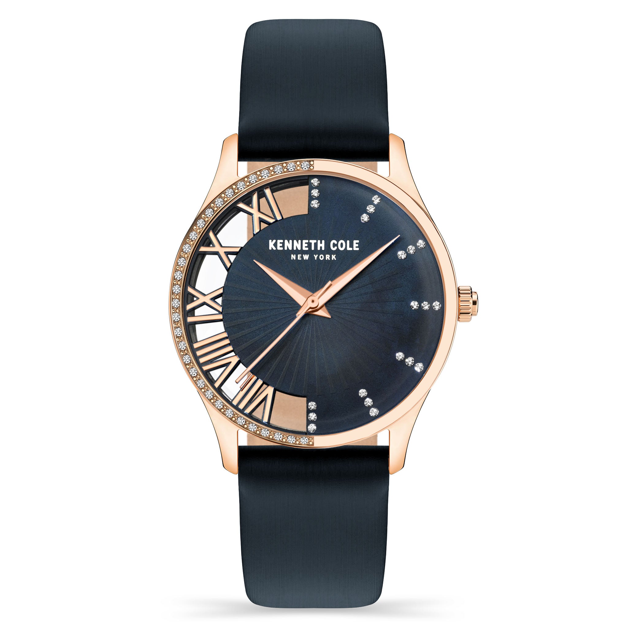Kenneth Cole Stainless Steel Mother of Pearl Dial Leather Women's Watch - KCWLA2126101