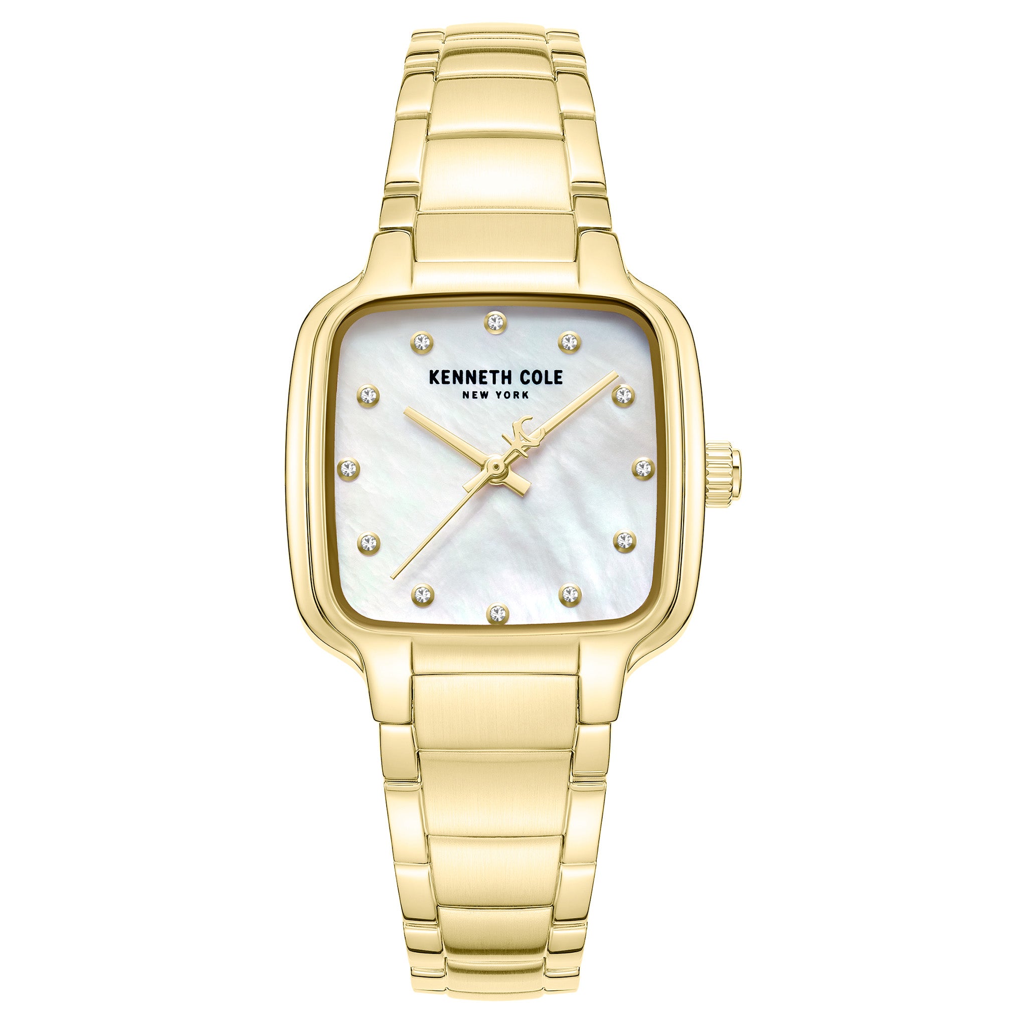 Kenneth Cole Stainless Steel Mother of Pearl Dial Stainless Steel Women's Watch - KCWLG0087803