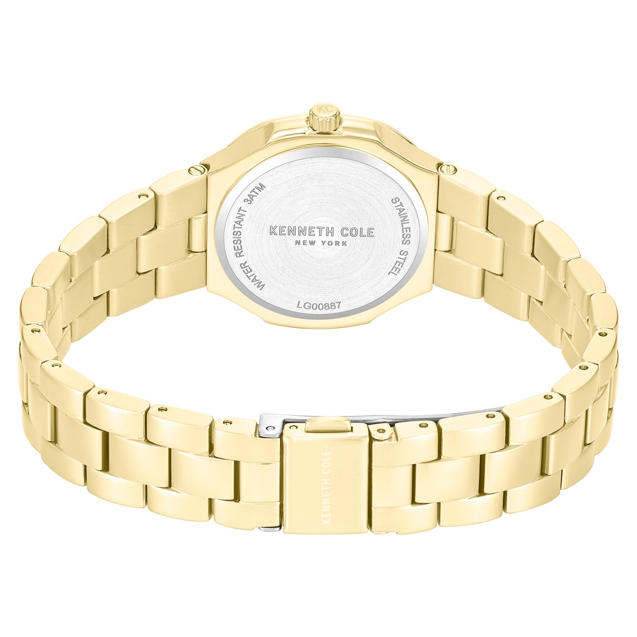 Kenneth Cole Gold Steel MOP Dial Women's Watch - KCWLG0088702