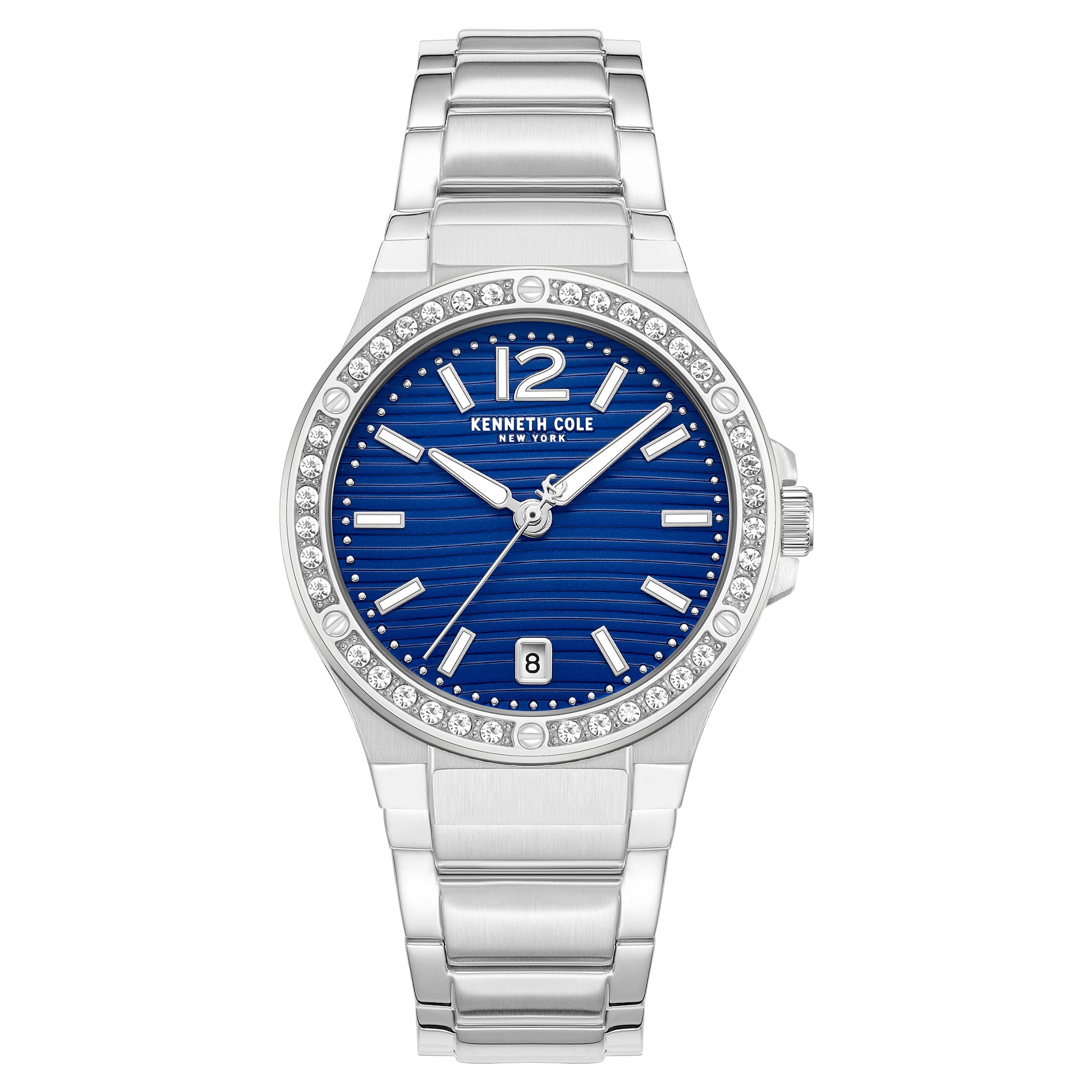 Kenneth Cole Stainless Steel Blue Dial Stainless Steel Women's Watch - KCWLH0088301