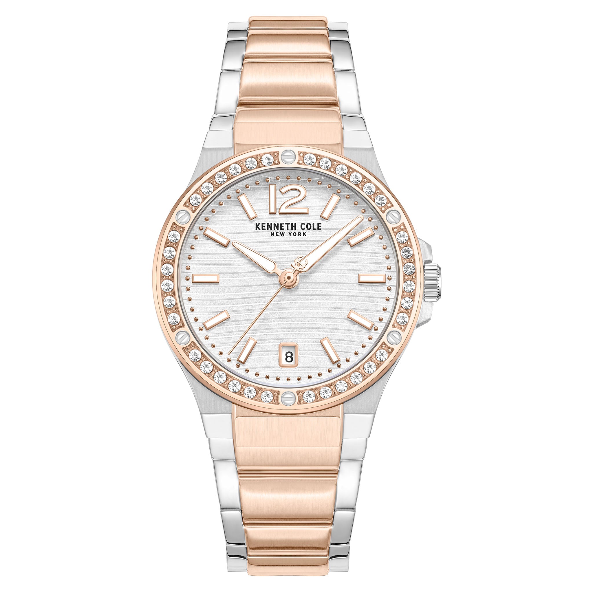 Kenneth Cole Stainless Steel Silver Dial Stainless Steel Women's Watch - KCWLH0088304