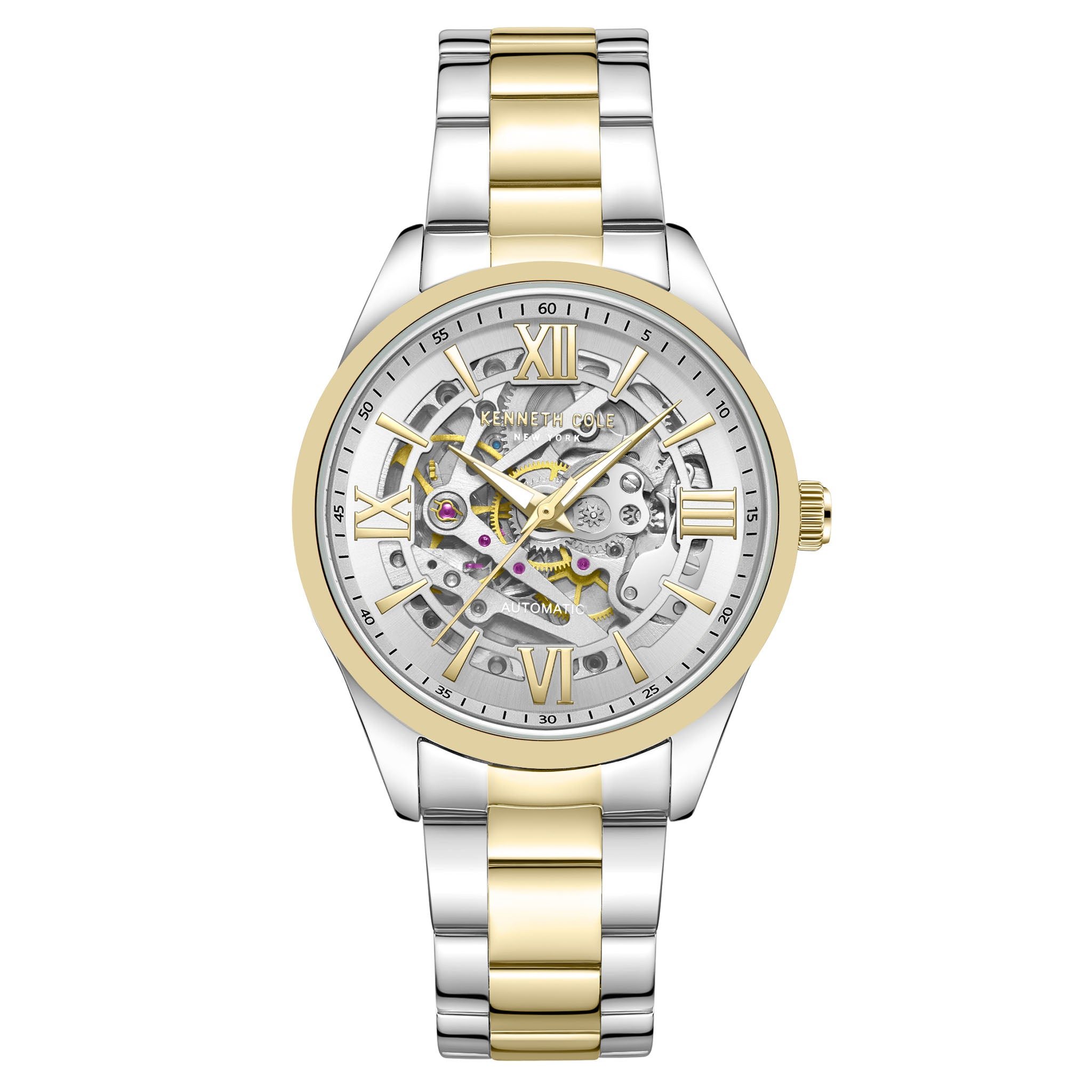 Kenneth Cole Stainless Steel Silver Dial Stainless Steel Automatic Women's Watch - KCWLL0016704