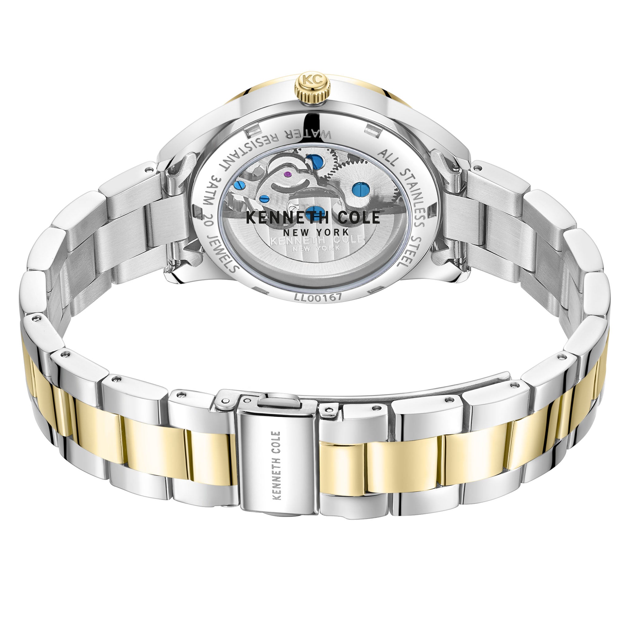 Kenneth Cole Two-Tone Steel Silver Dial Automatic Women's Watch - KCWLL0016704