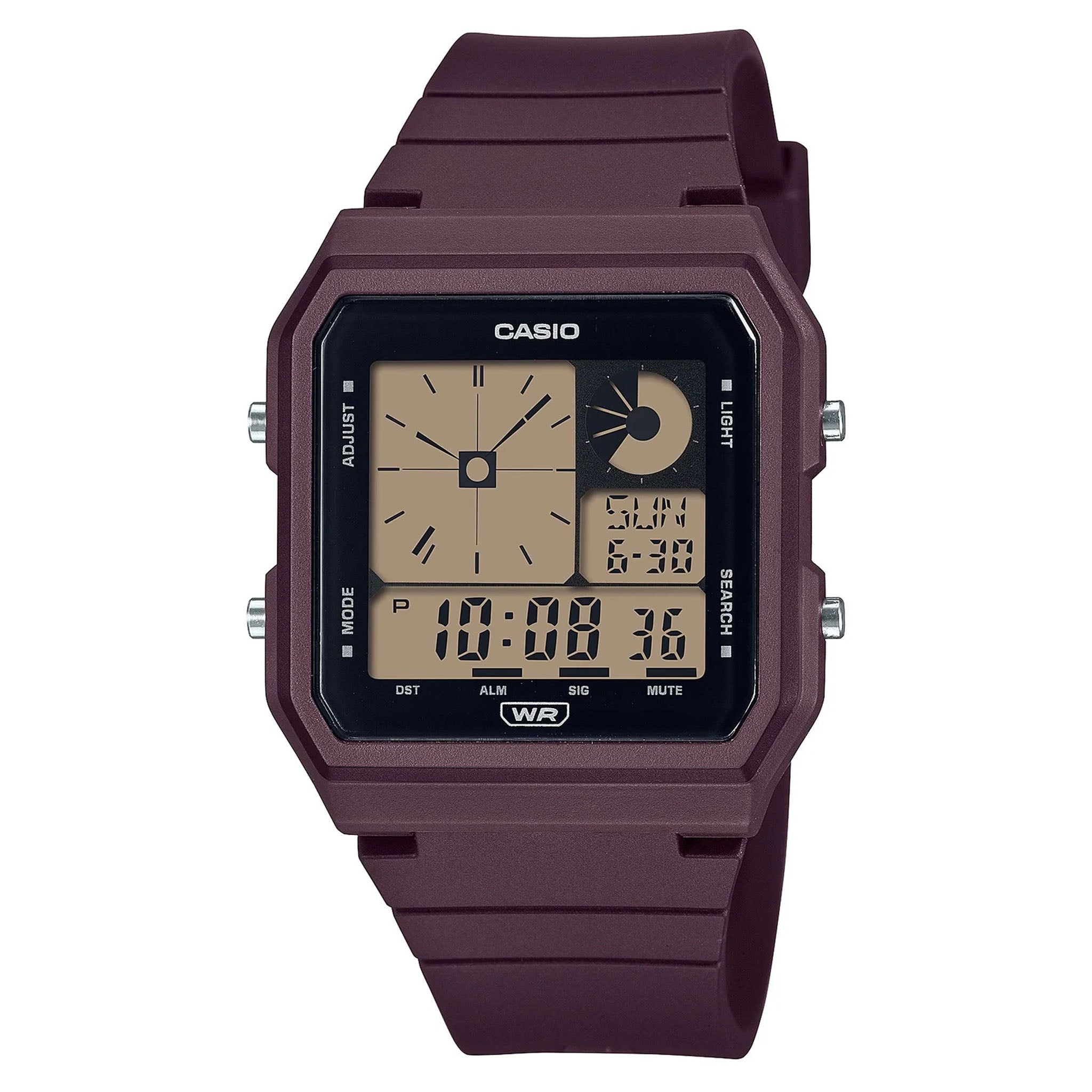 Casio Purple Resin Digital Chronograph Unisex Watch - LF20W-5A