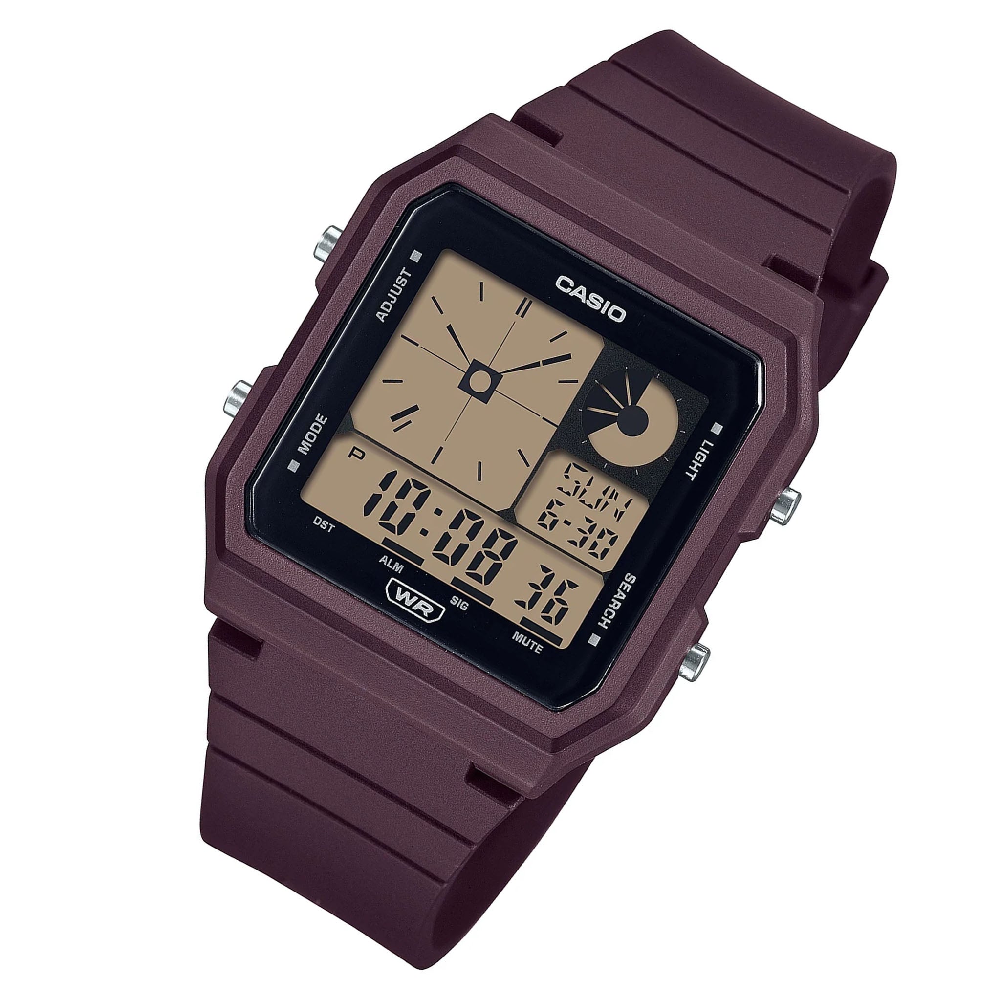 Casio Purple Resin Digital Chronograph Unisex Watch - LF20W-5A