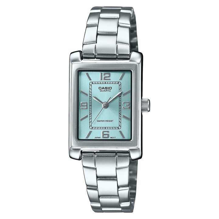 Casio Stainless Steel Light Blue Dial Women's Watch - LTP1234DD-2A