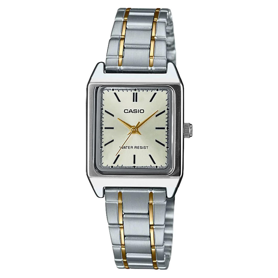 Casio Two-Tone Steel Light Gold Dial Women's Watch - LTPV007SG-9E