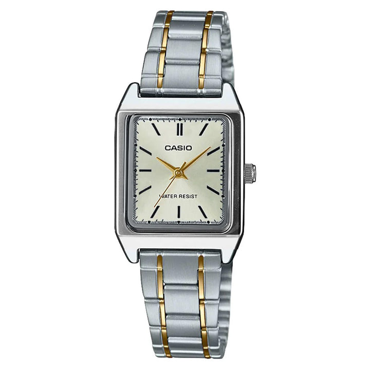 Casio Two-Tone Steel Light Gold Dial Women's Watch - LTPV007SG-9E