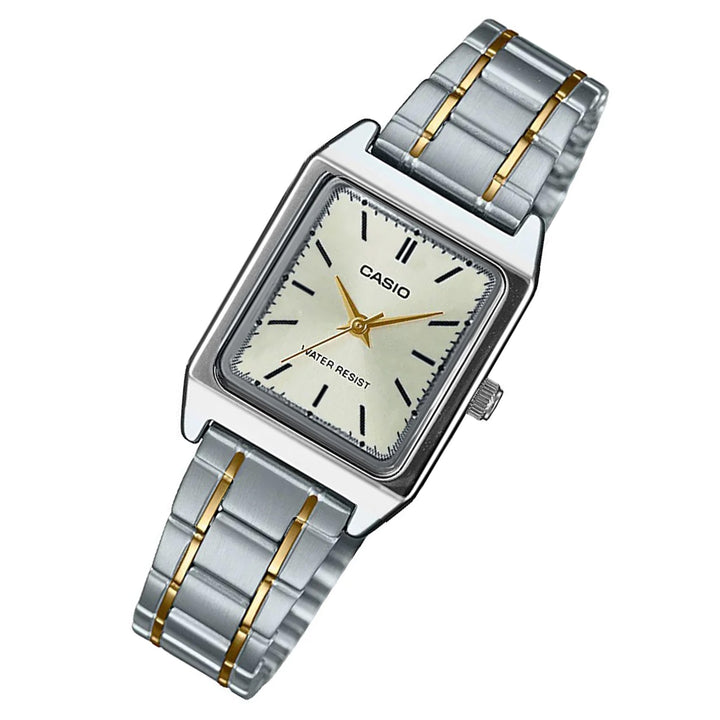 Casio Two-Tone Steel Light Gold Dial Women's Watch - LTPV007SG-9E