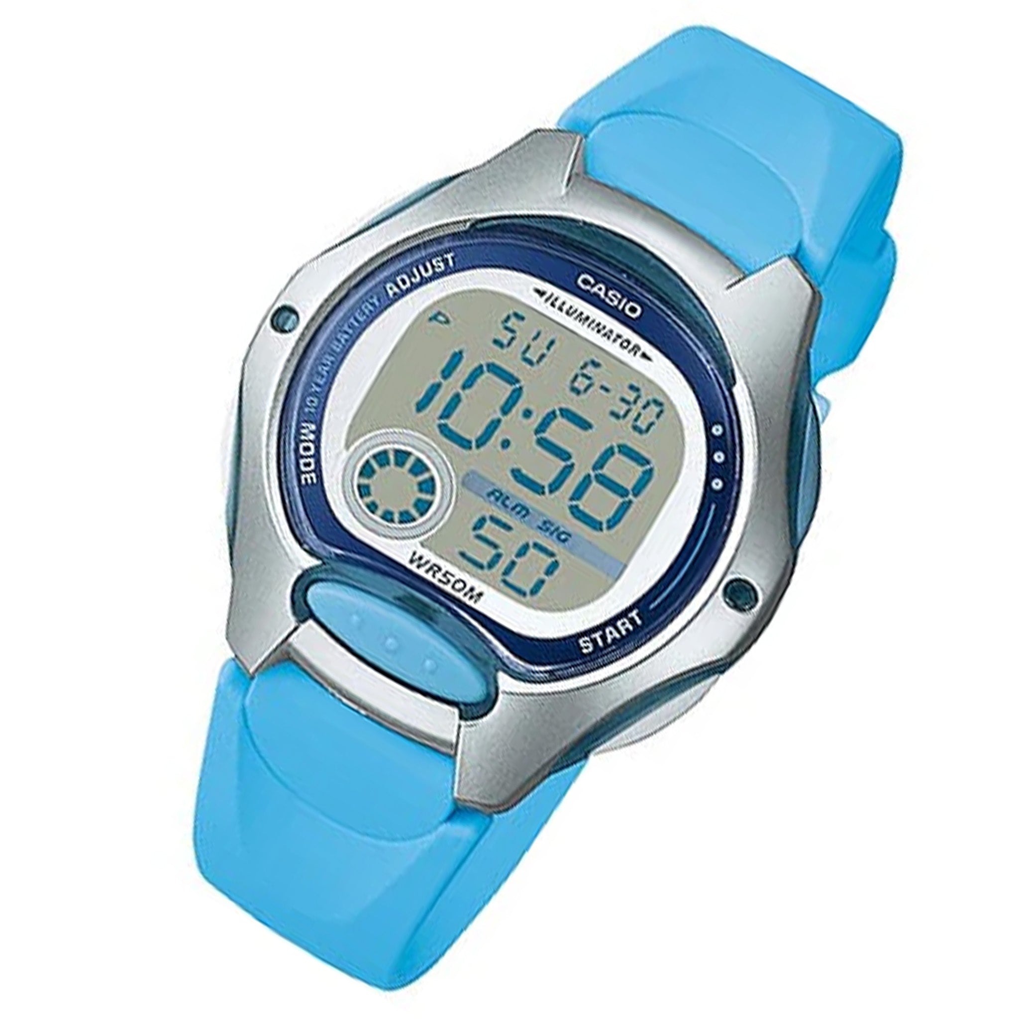Casio Blue Resin Digital Unisex Watch - LW200-2B