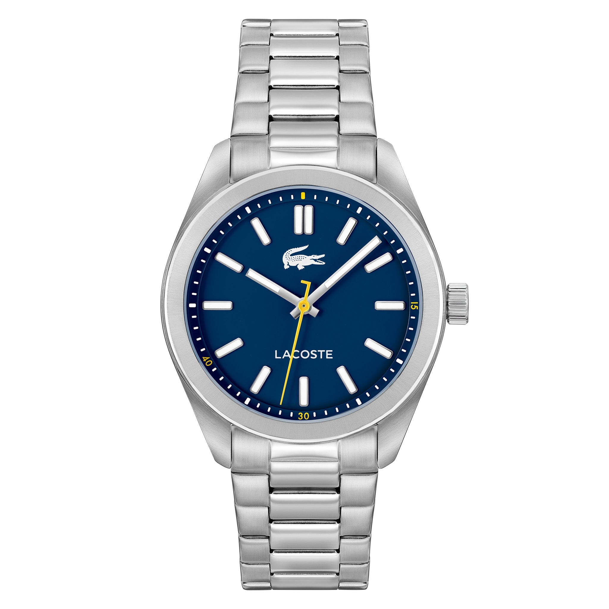 Lacoste Stainless Steel Blue Dial Men's Watch - 2011352
