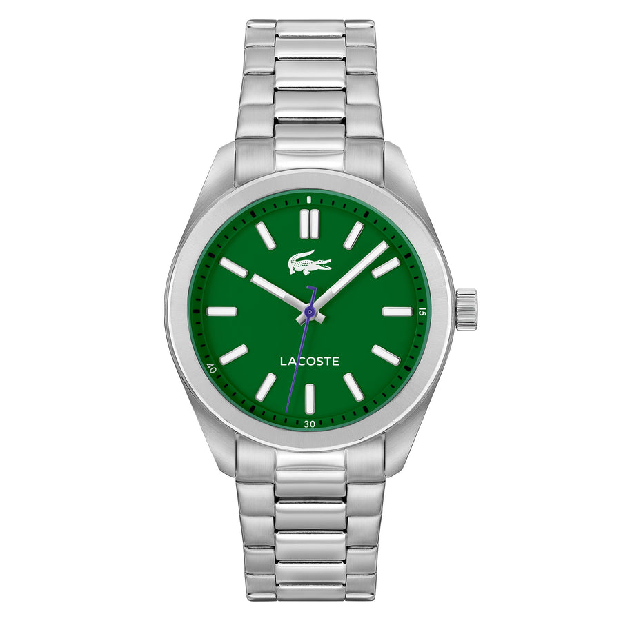 Lacoste Stainless Steel Green Dial Men's Watch - 2011354