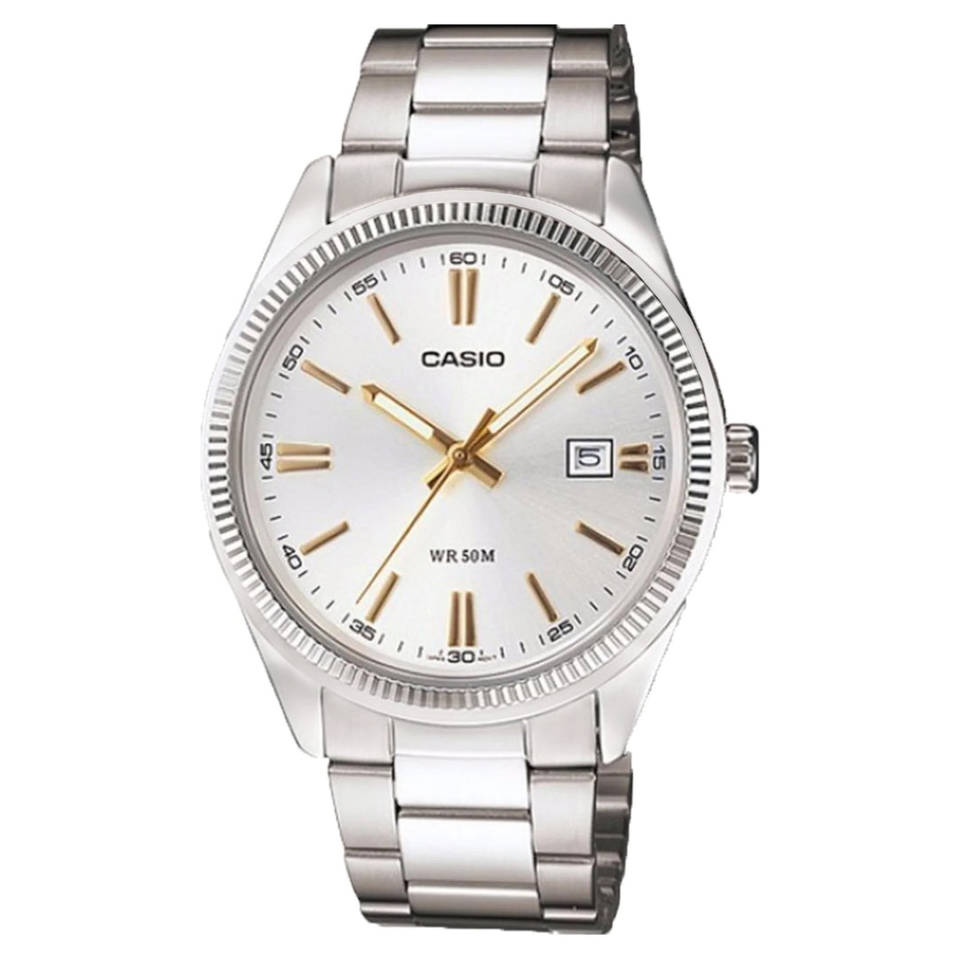 Casio Stainless Steel Unisex Watch - MTP1302D-7A2