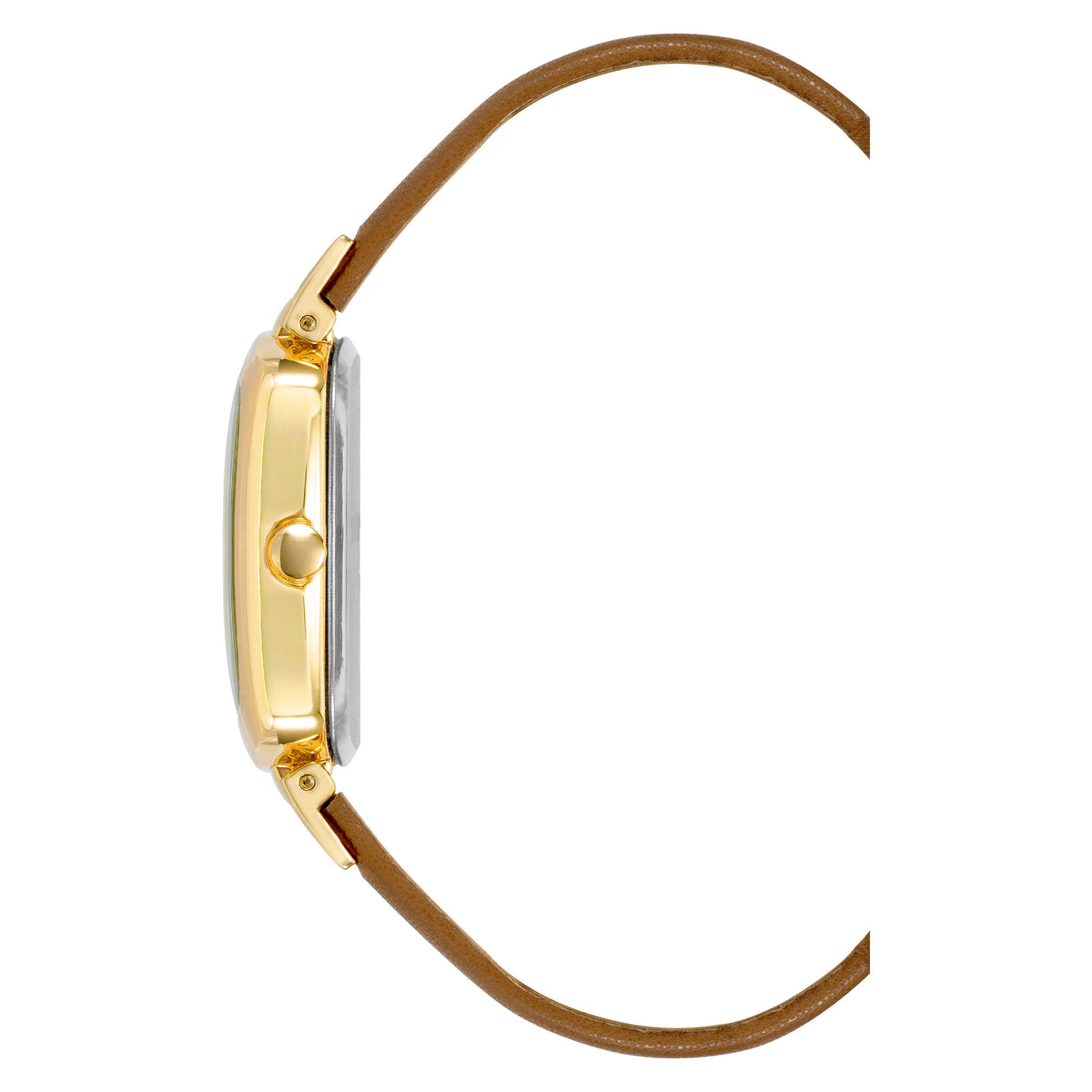 Nine West Honey-Tone Leather Champagne Dial Women's Watch - NW1856GPHY