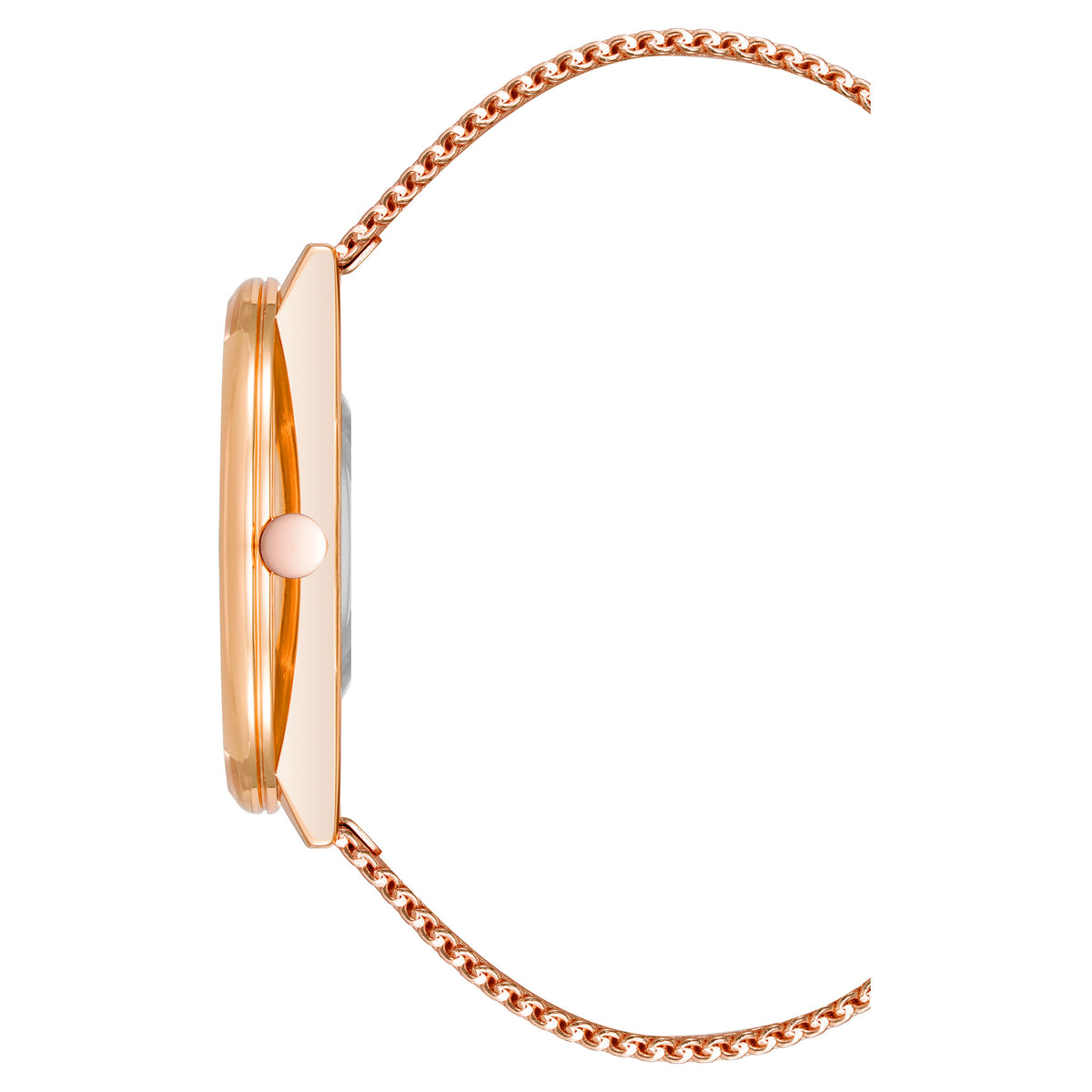 Nine West Rose Gold Steel Mesh Gun Dial Women's Watch - NW1980GYRG