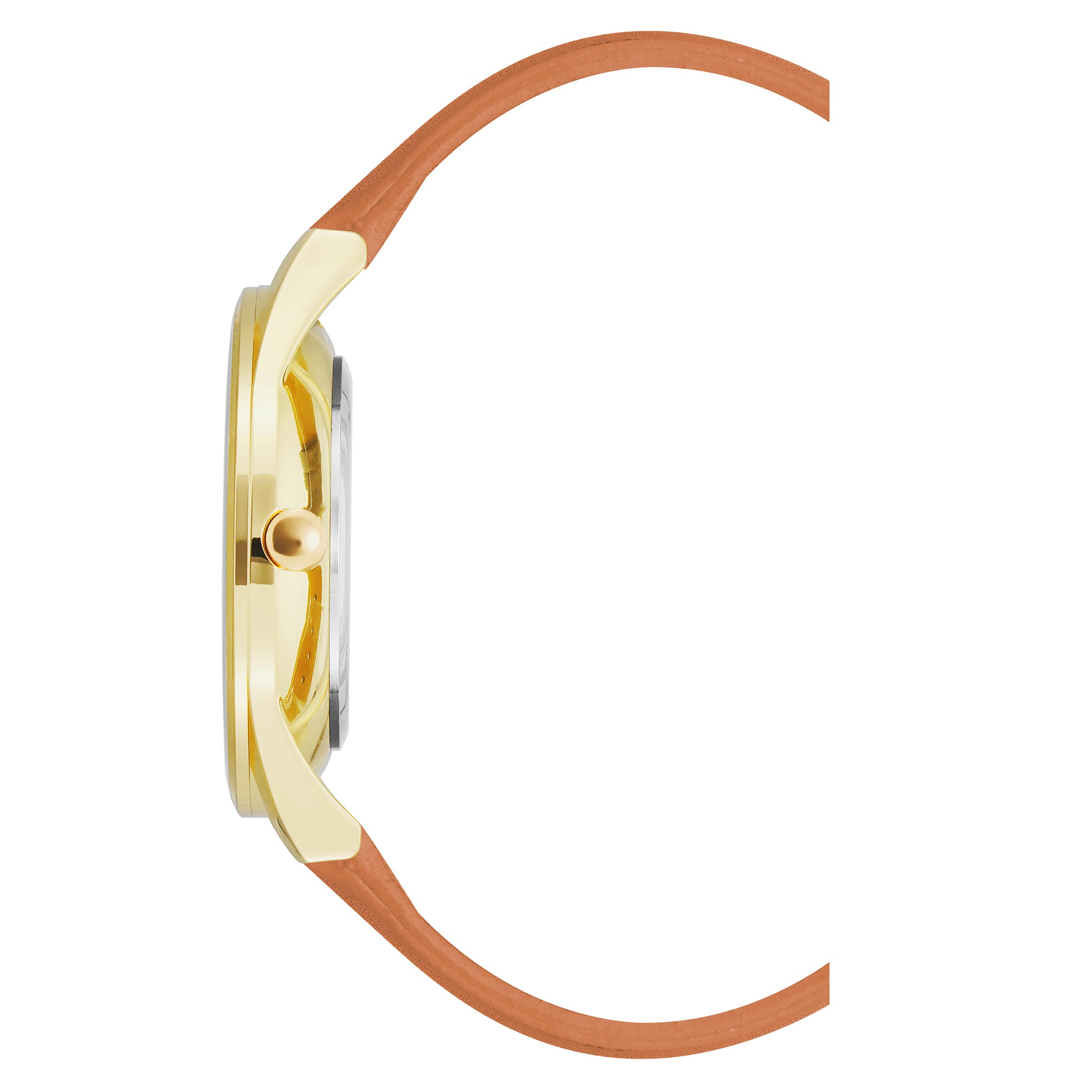 Nine West Honey-Tone Leather Champagne Dial Women's Watch - NW1994CHHY