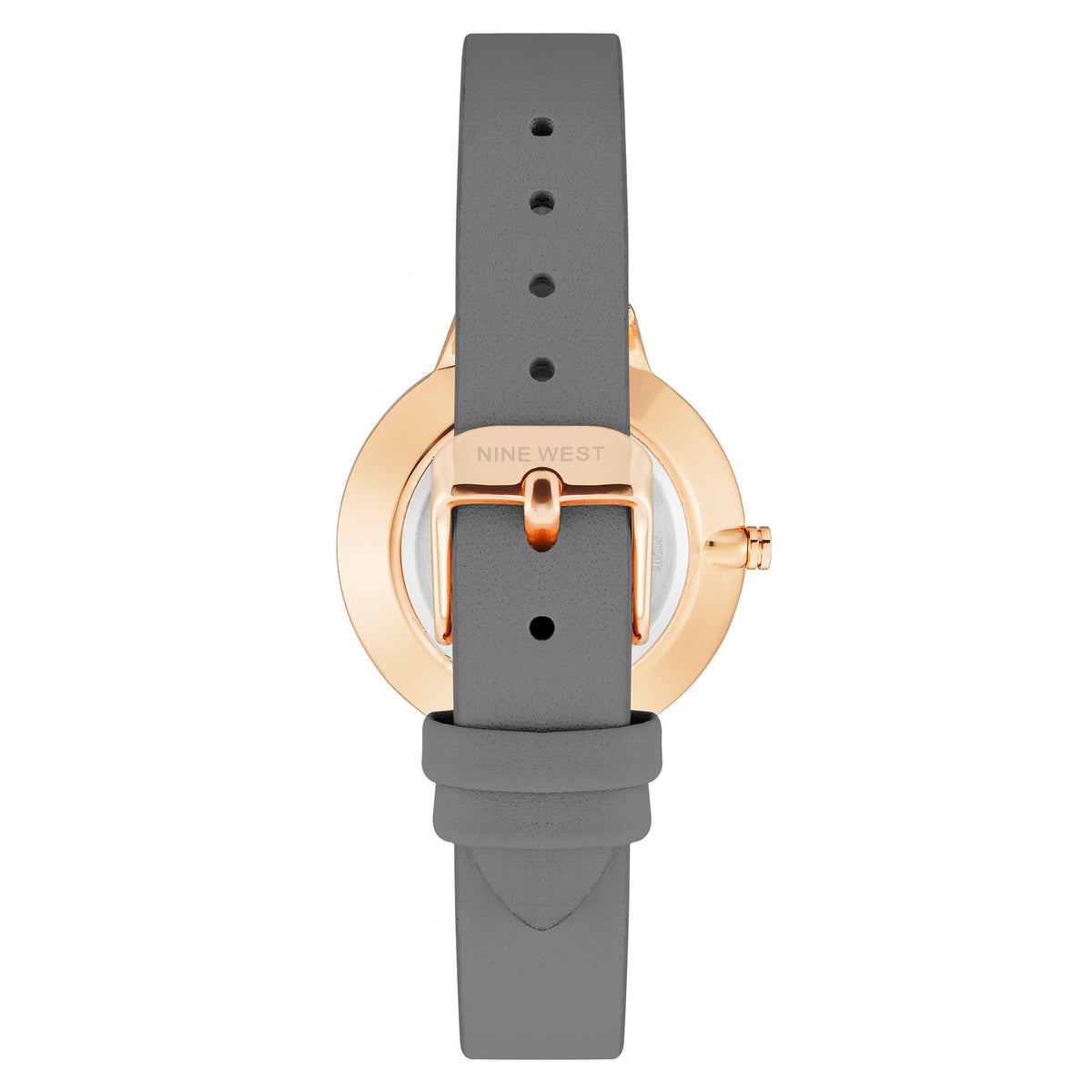 Nine West Rose Gold with Grey Leather Women's Watch - NW2044FLGY
