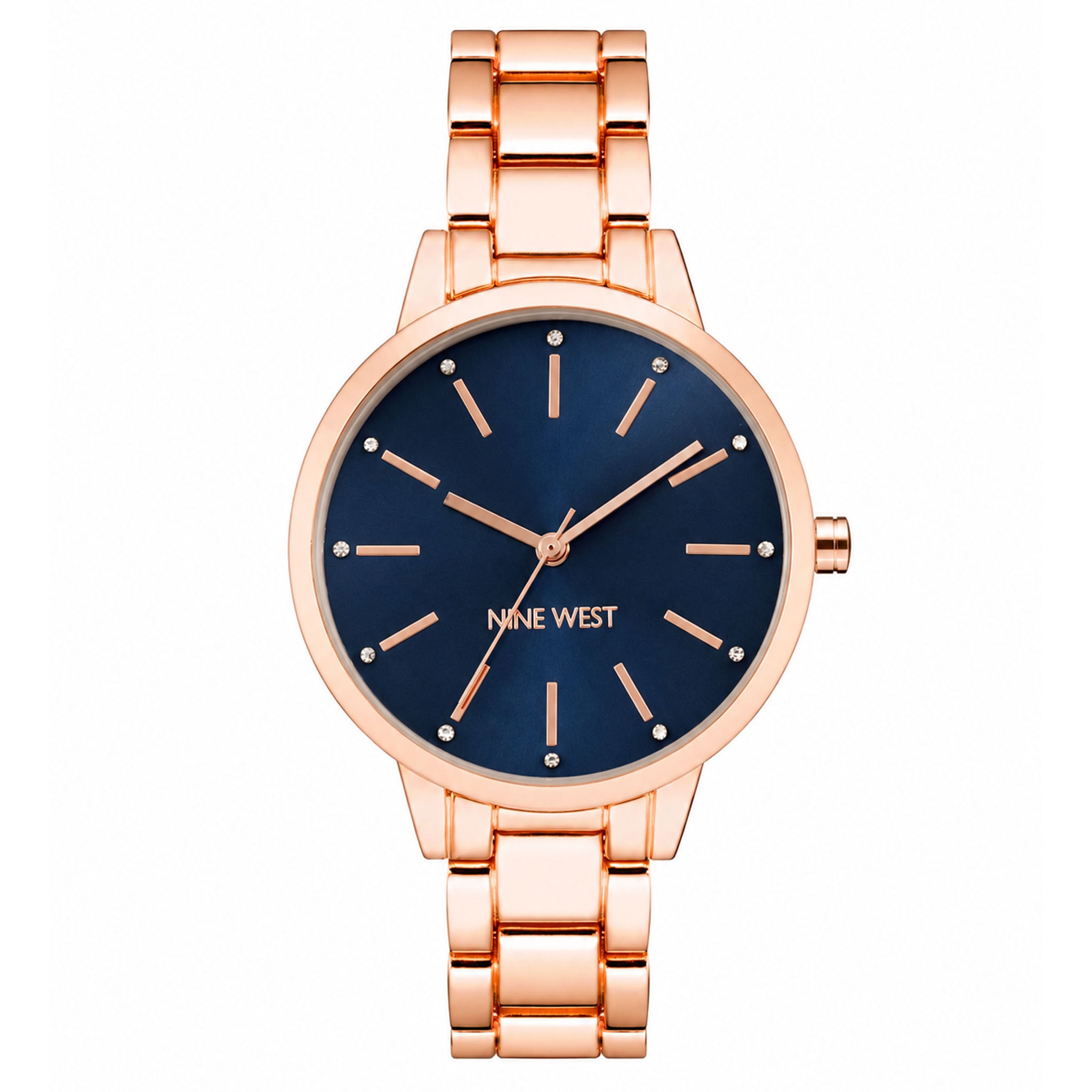 Nine West Alloy Blue Dial Alloy Women's Watch - NW2098NVRG