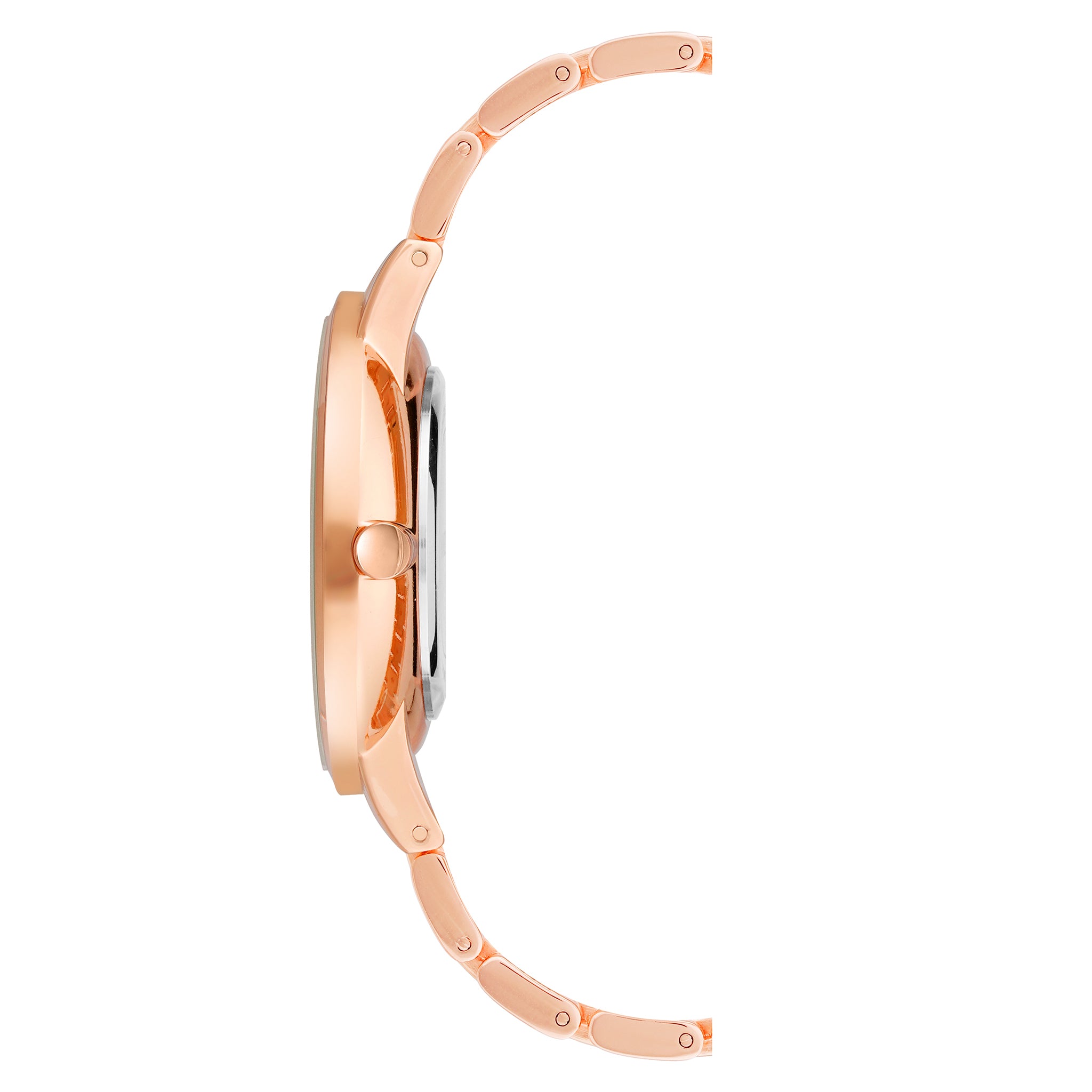 Nine West Rose Gold-Tone Band Blue Dial Women's Watch - NW2098NVRG