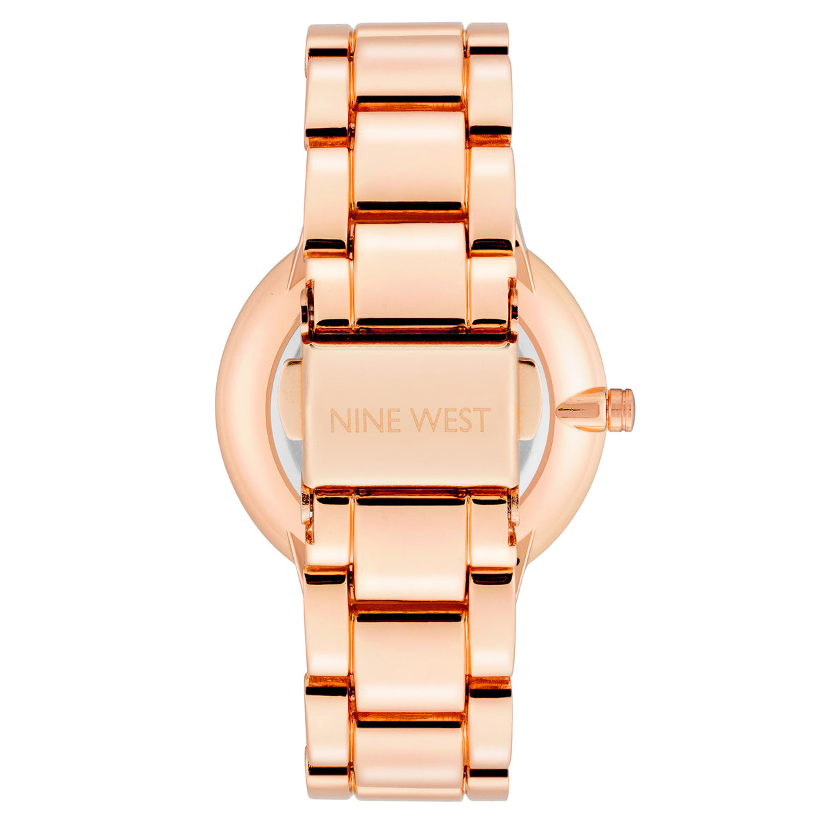 Nine West Rose Gold-Tone Band Blue Dial Women's Watch - NW2098NVRG