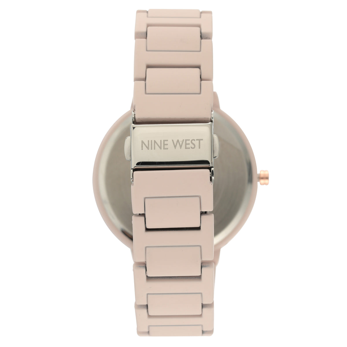 Nine West Pink-Tone Bracelet Marble Dial Women's Watch - NW2274MAPK