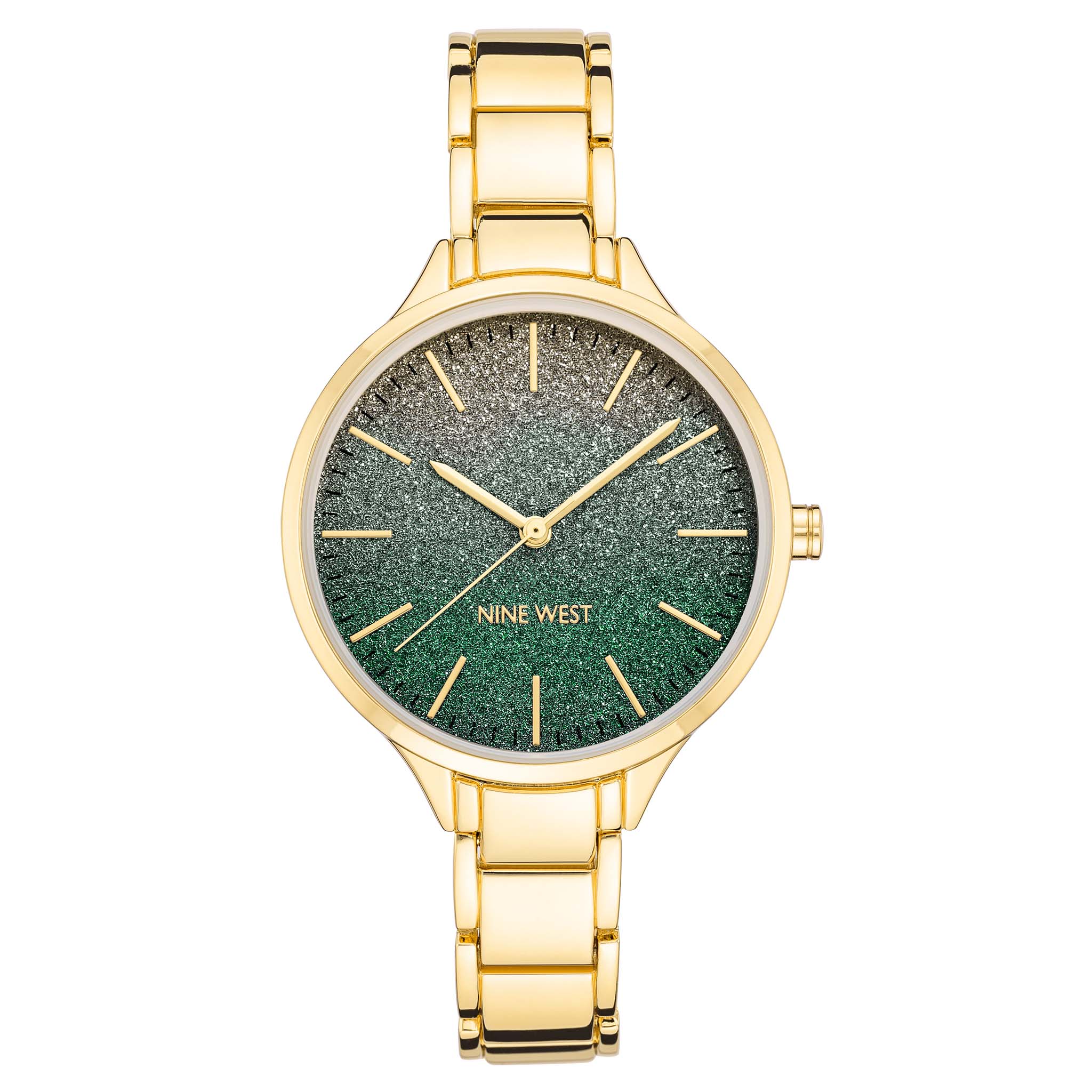 Nine West Gold-Tone Bracelet Ombre Dial Women's Watch - NW2336GNGB