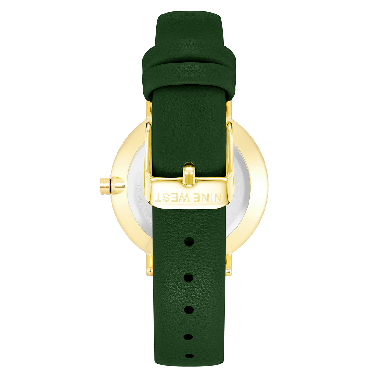 Nine West Green Leather Women's Watch - NW2346GPGN