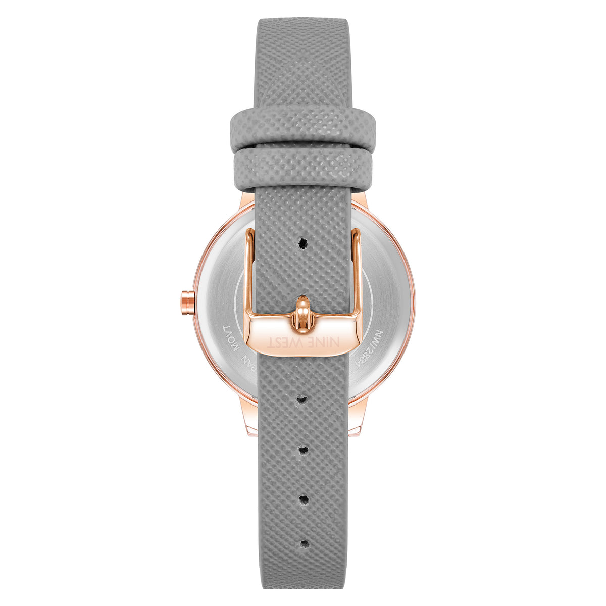 Nine West Grey Leather Women's Watch - NW2884FLGY
